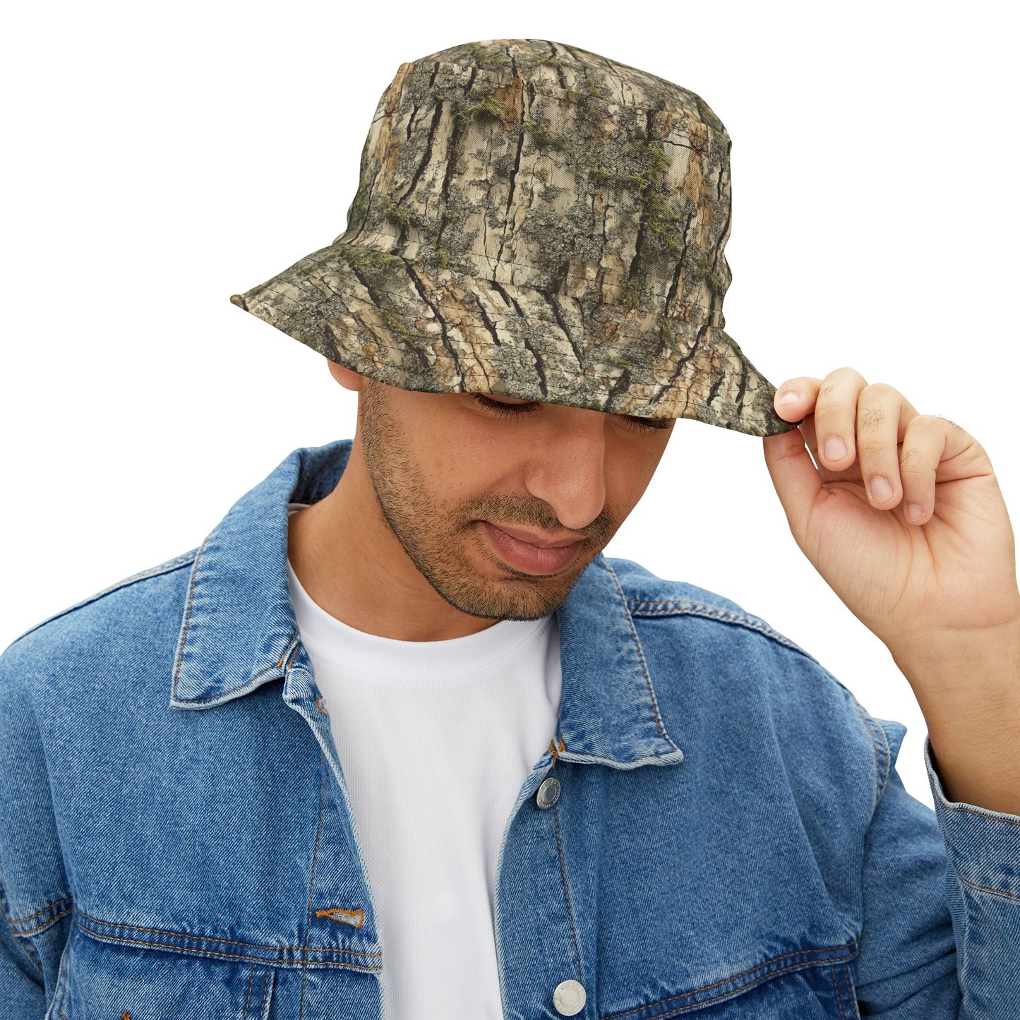 Camo Bucket Hat: Fissured Frontier