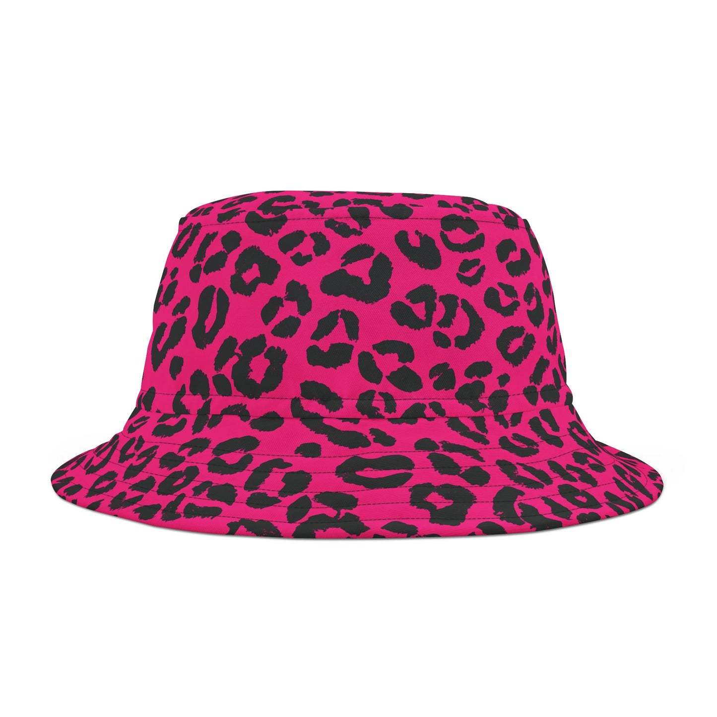 Leopard Print Bucket Hat: Pink Prowl