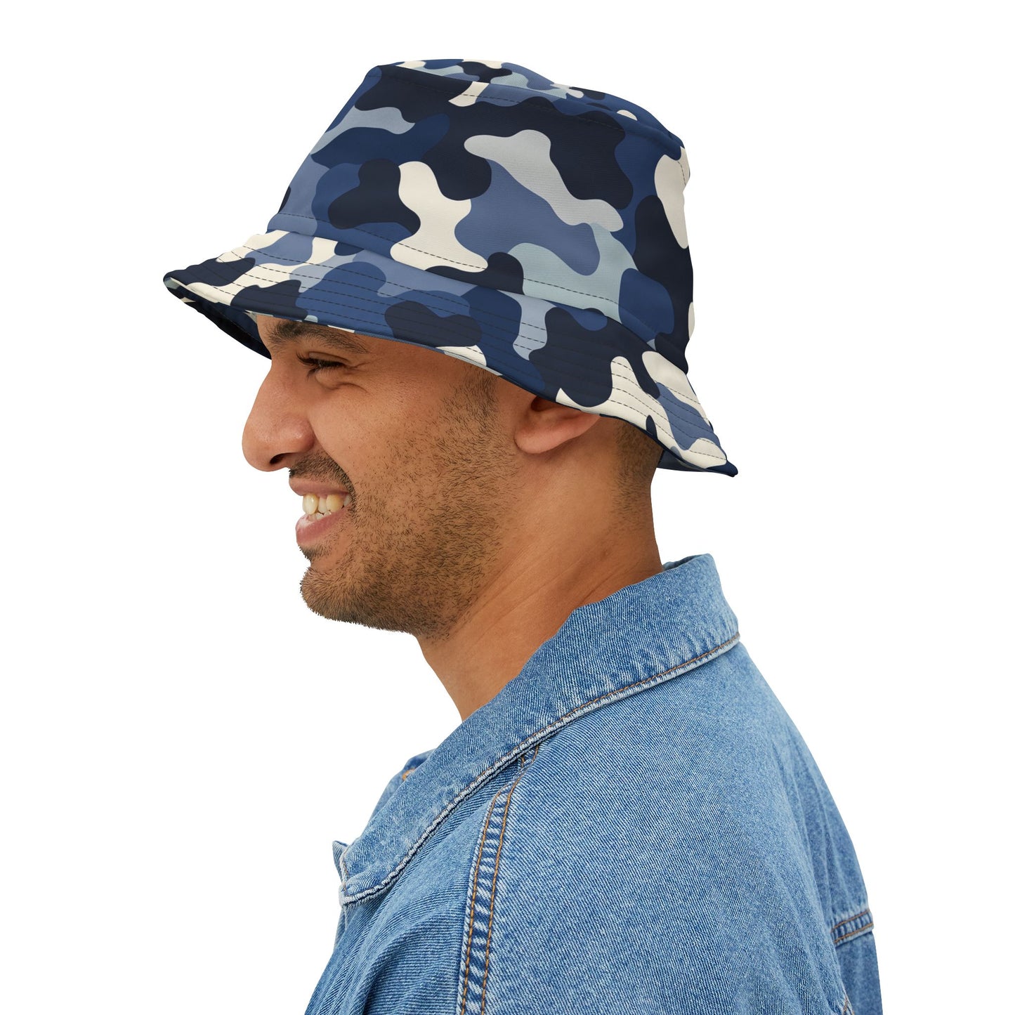 Camo Bucket Hat: Arctic Drift