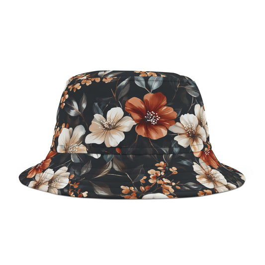 Floral Bucket Hat: Rustic Rose