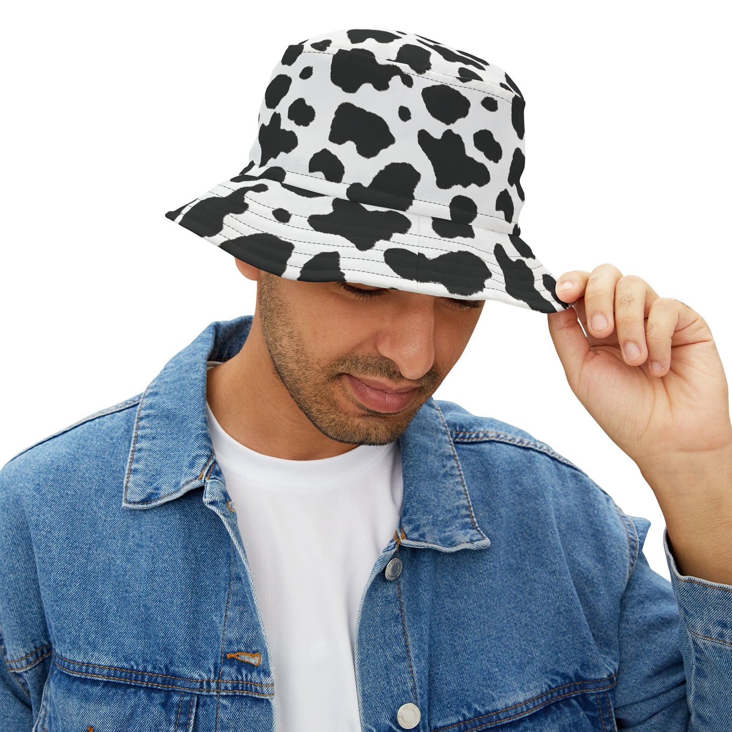 Cow Print Bucket Hat: Udderly Cool