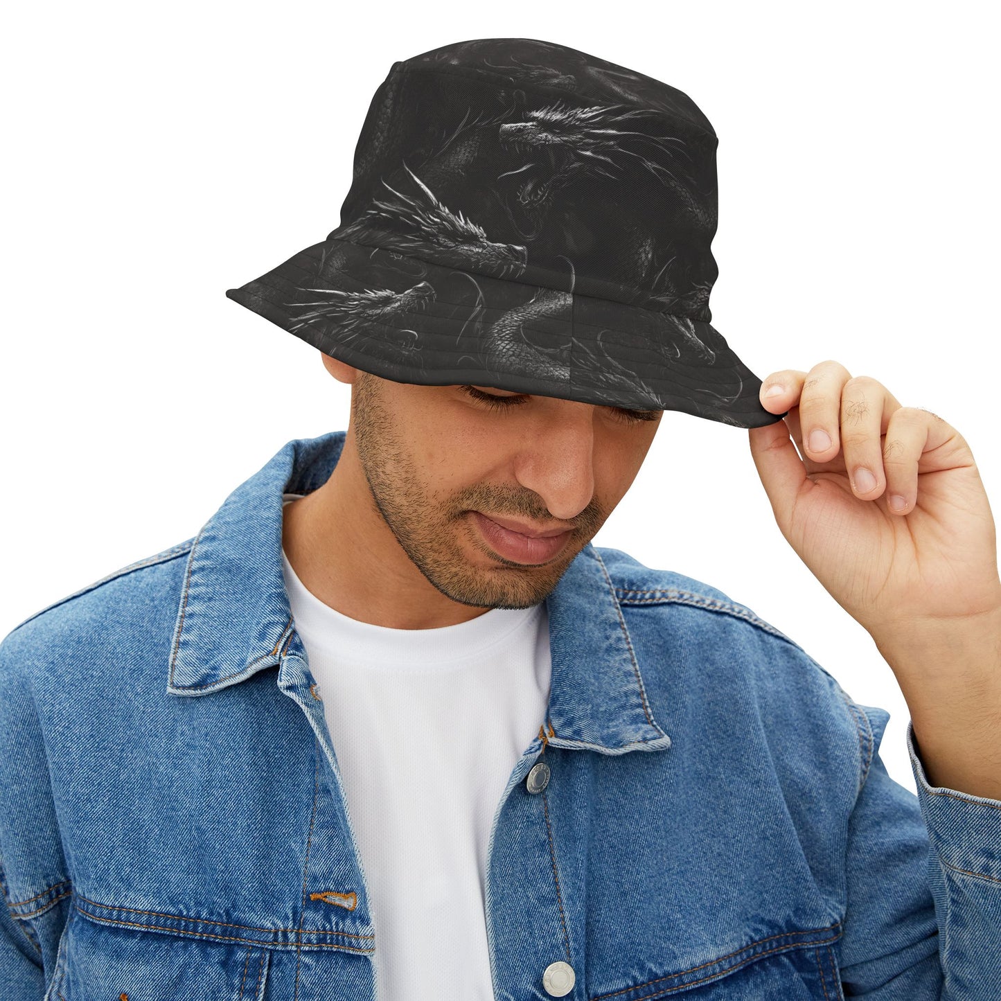 Dragon Bucket Hat: Midnight Serpent