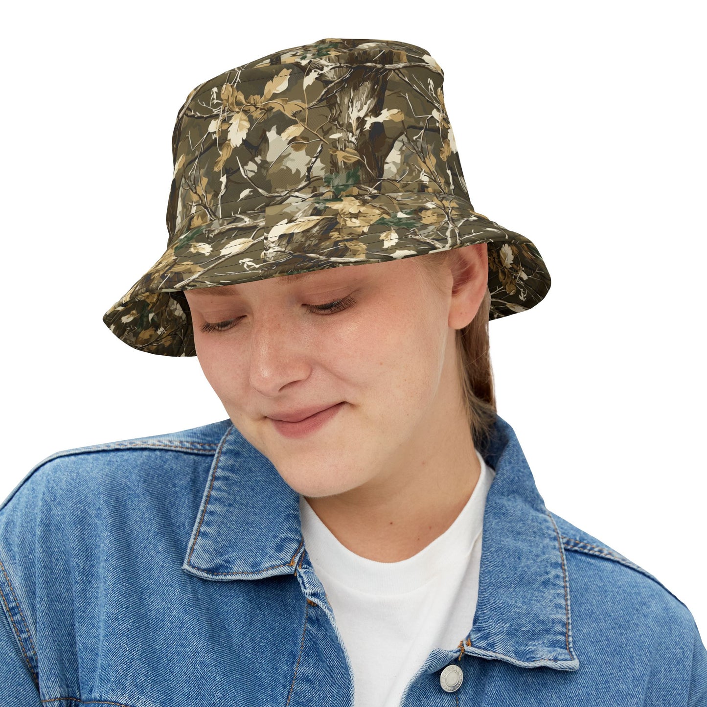 Camo Bucket Hat: Bushland Hunting