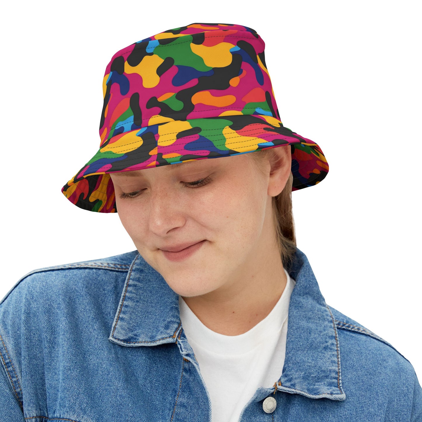 Camo Bucket Hat: Color Clash