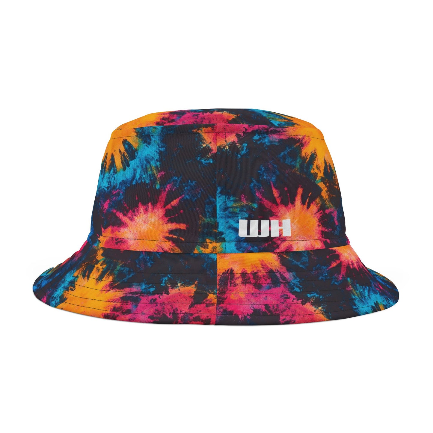 Tie Dye Bucket Hat: Sunset Spiral