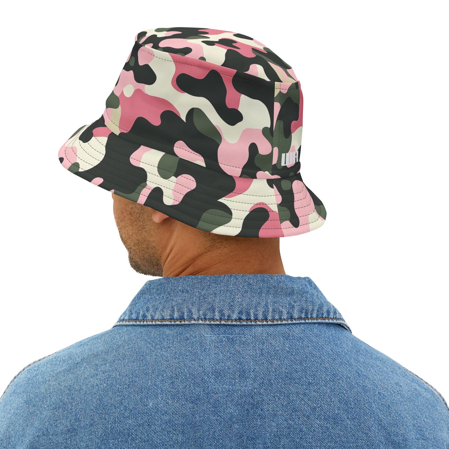 Camo Bucket Hat: Blush Brigade