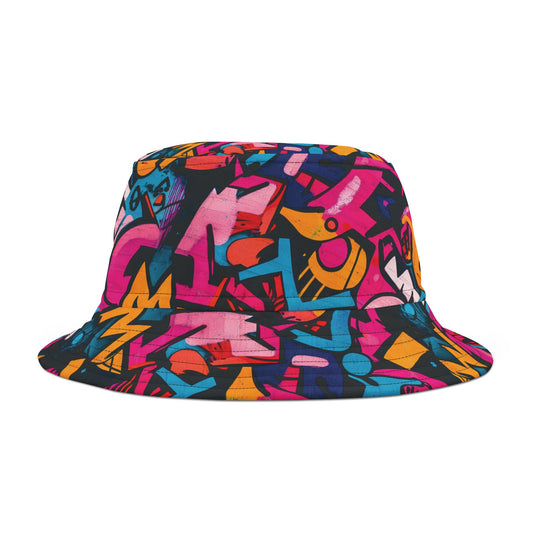 Graffiti Bucket Hat: Vivid Vandal