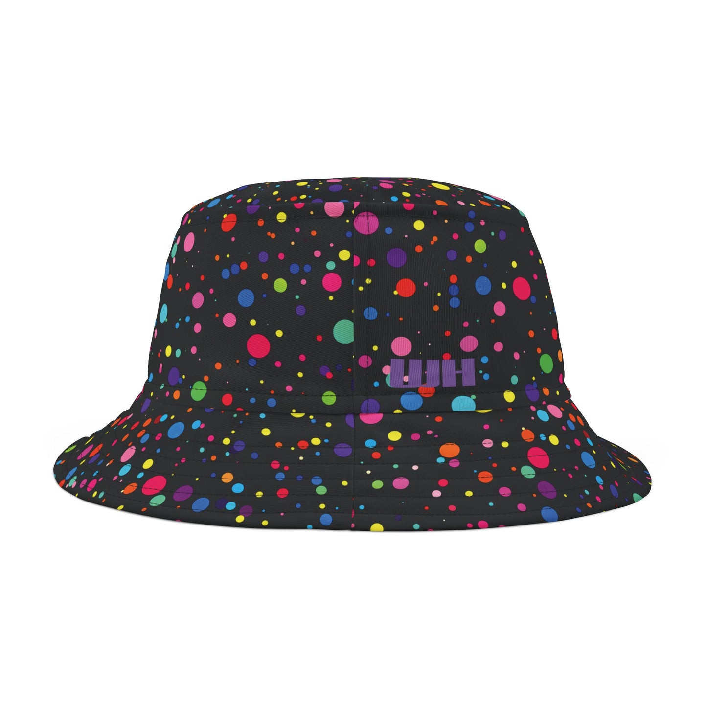 Rainbow Bucket Hat: Midnight Confetti