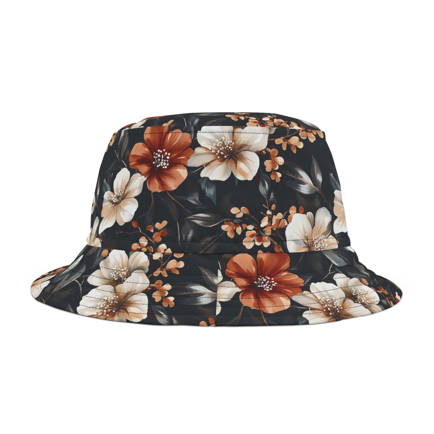 Floral Bucket Hat: Rustic Rose