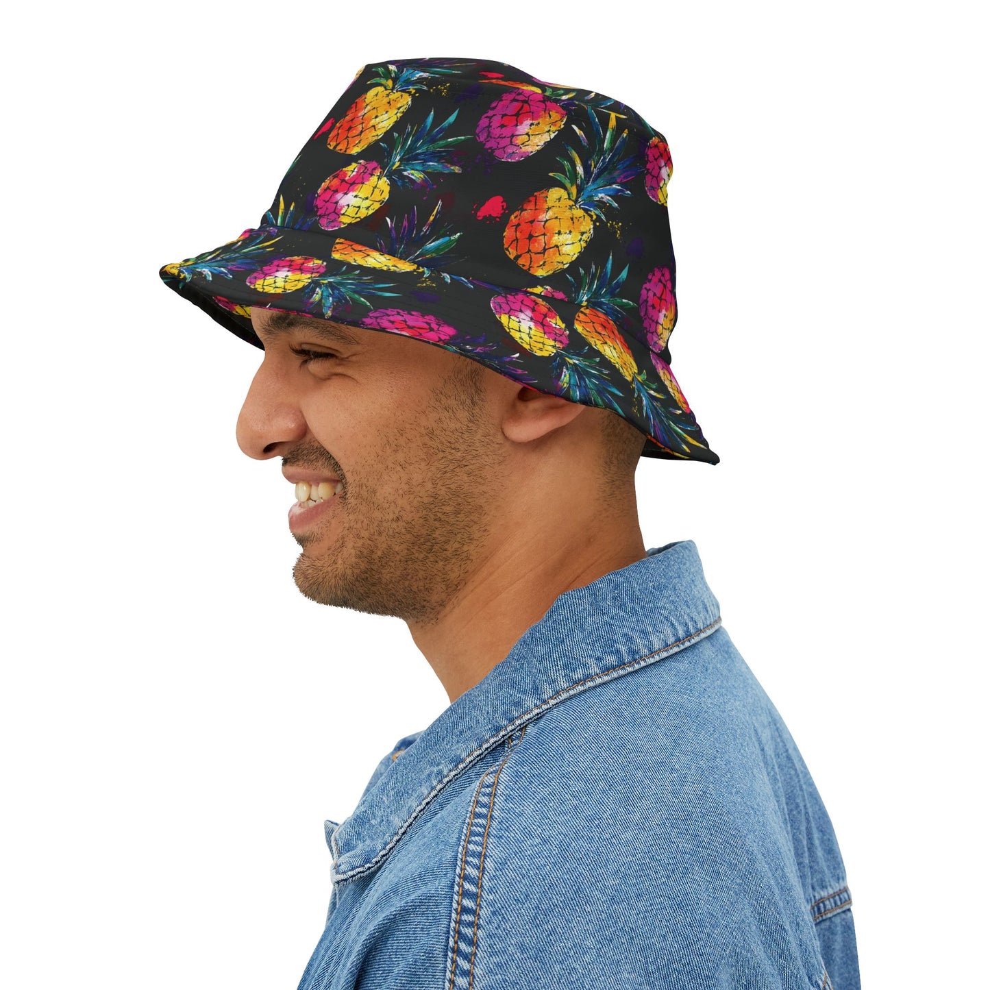 Pineapple Bucket Hat: Neon Tropic