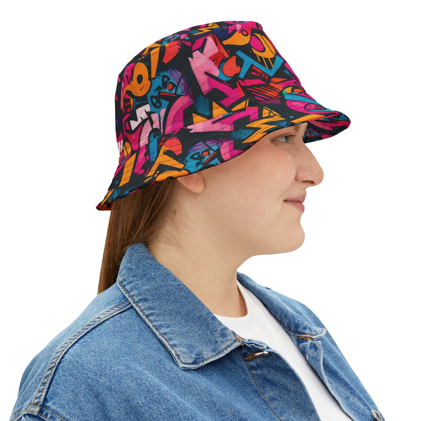 Graffiti Bucket Hat: Vivid Vandal