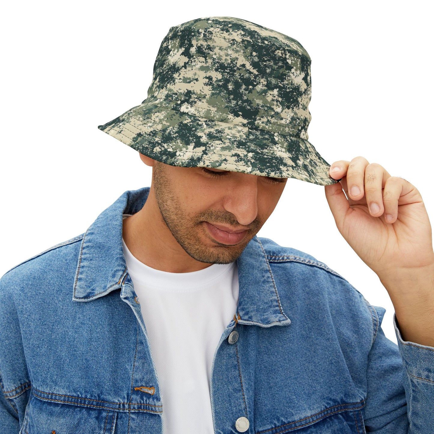 Camo Bucket Hat: Cyber Terrain