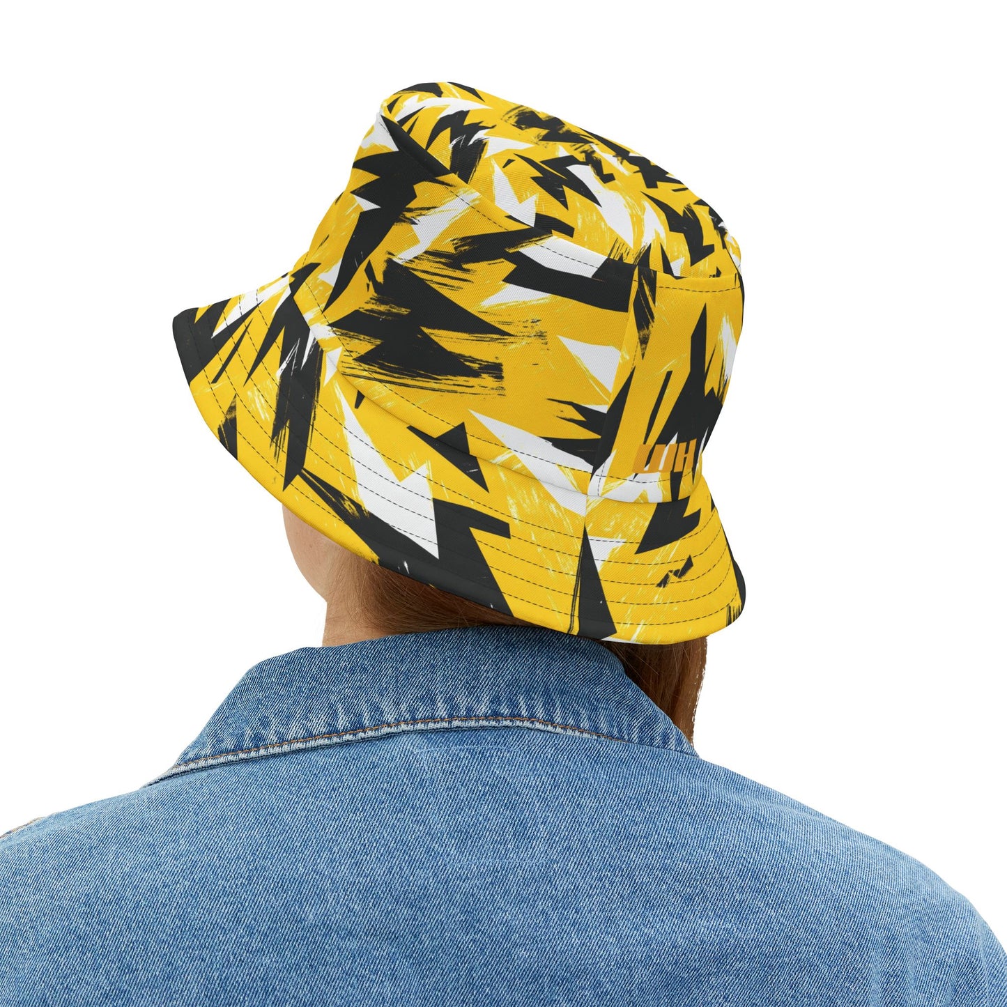 Abstract Bucket Hat: Voltage Vibe