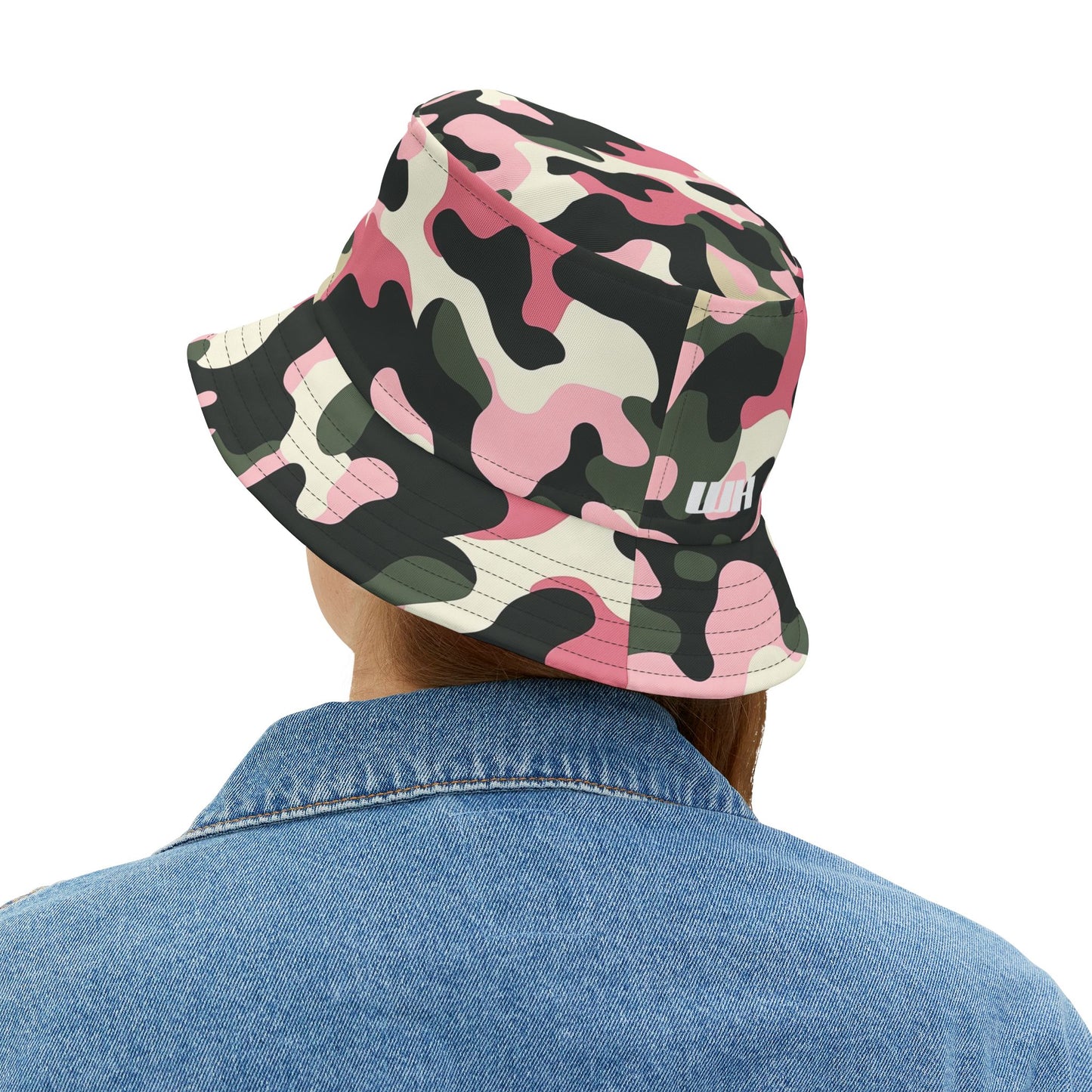 Camo Bucket Hat: Blush Brigade