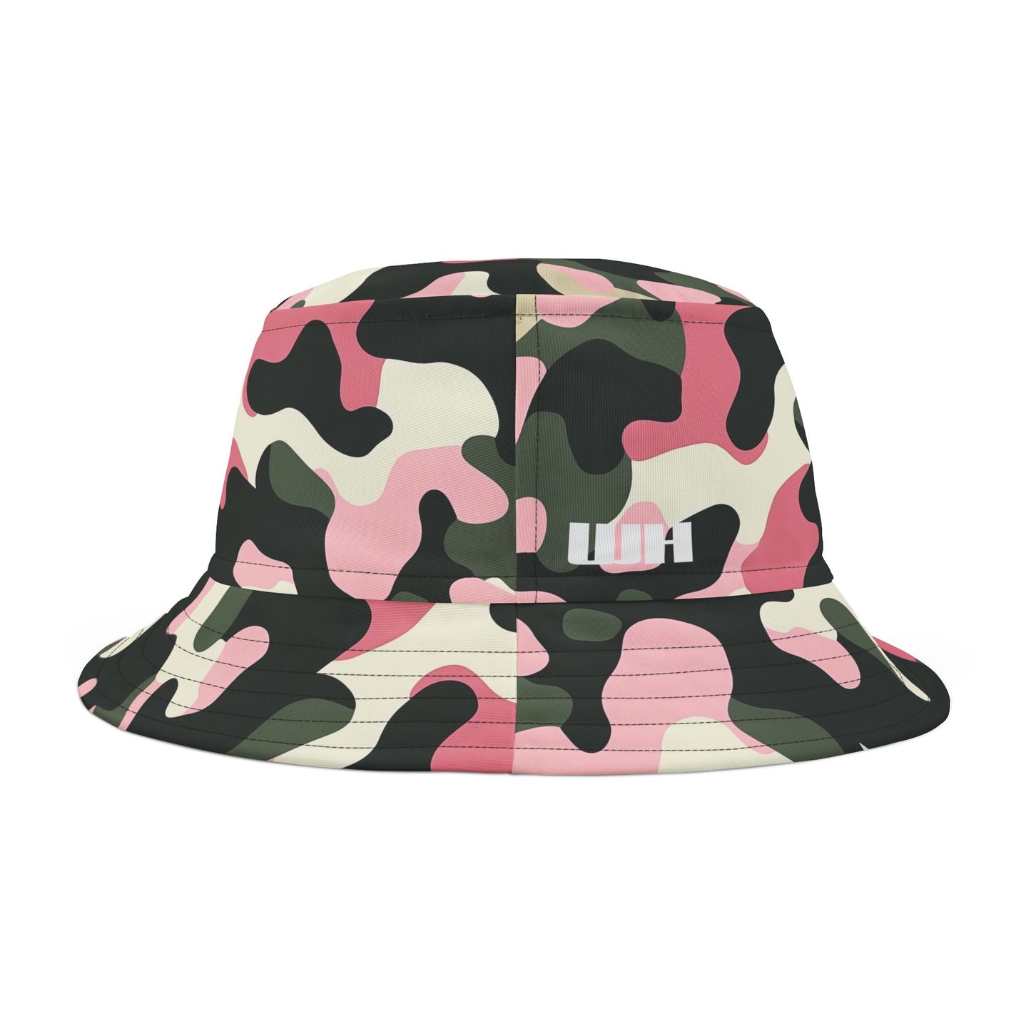 Camo Bucket Hat: Blush Brigade