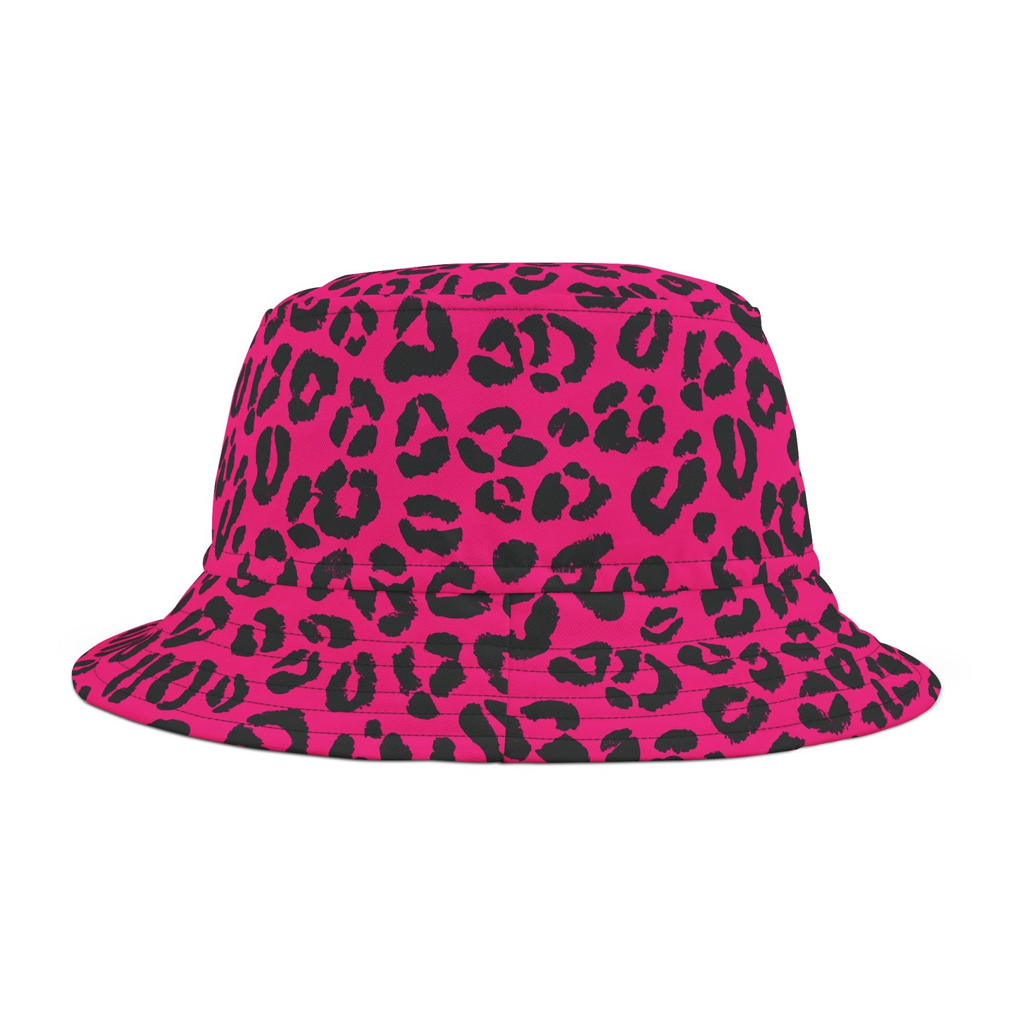 Leopard Print Bucket Hat: Pink Prowl