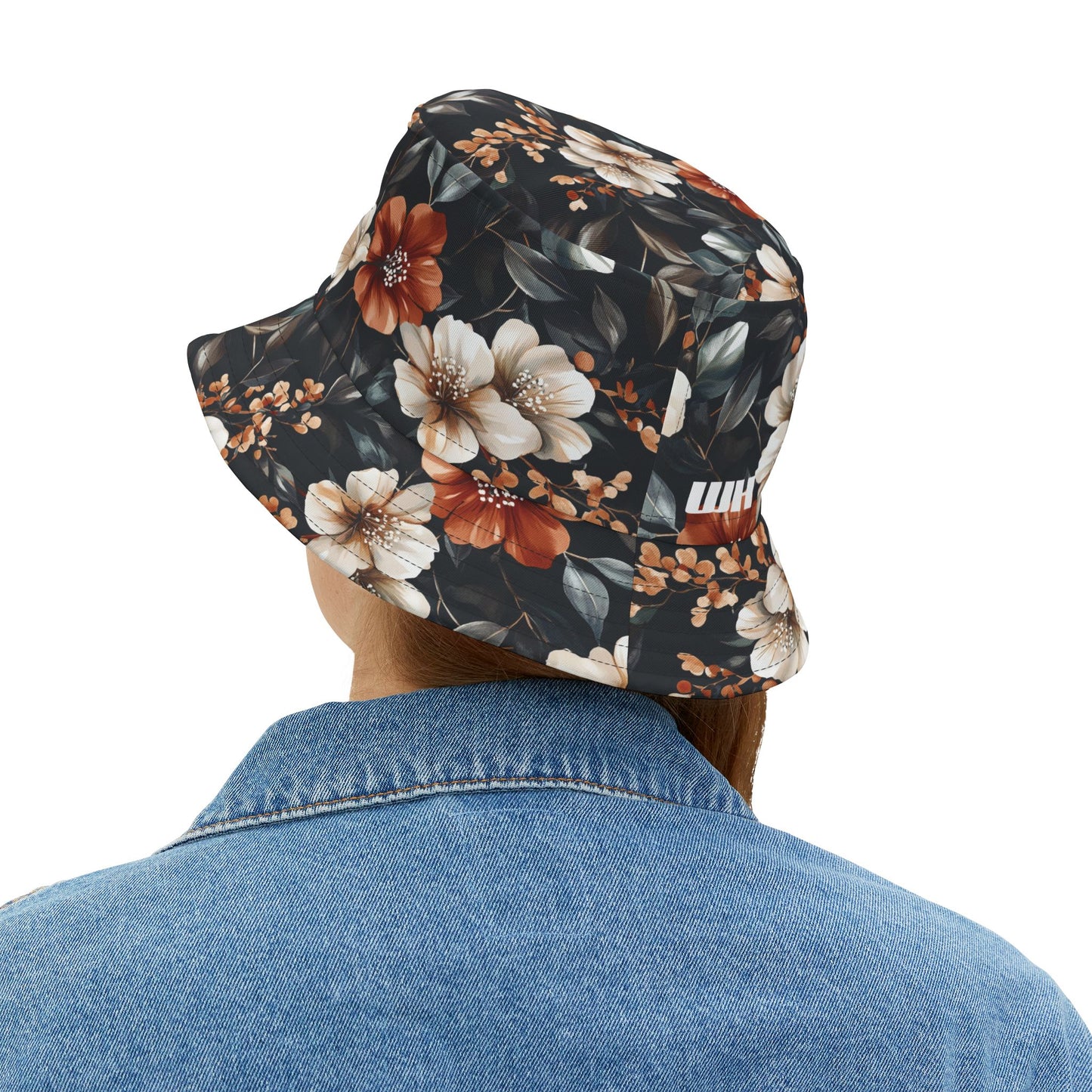 Floral Bucket Hat: Rustic Rose