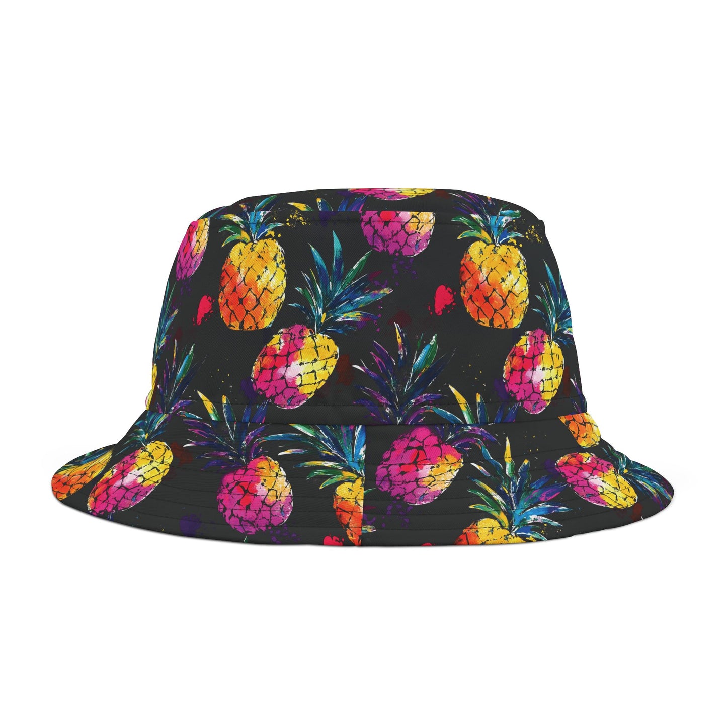 Pineapple Bucket Hat: Neon Tropic