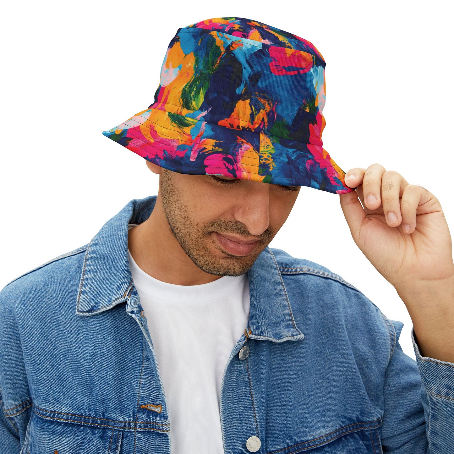 Abstract Bucket Hat: Artistic Art