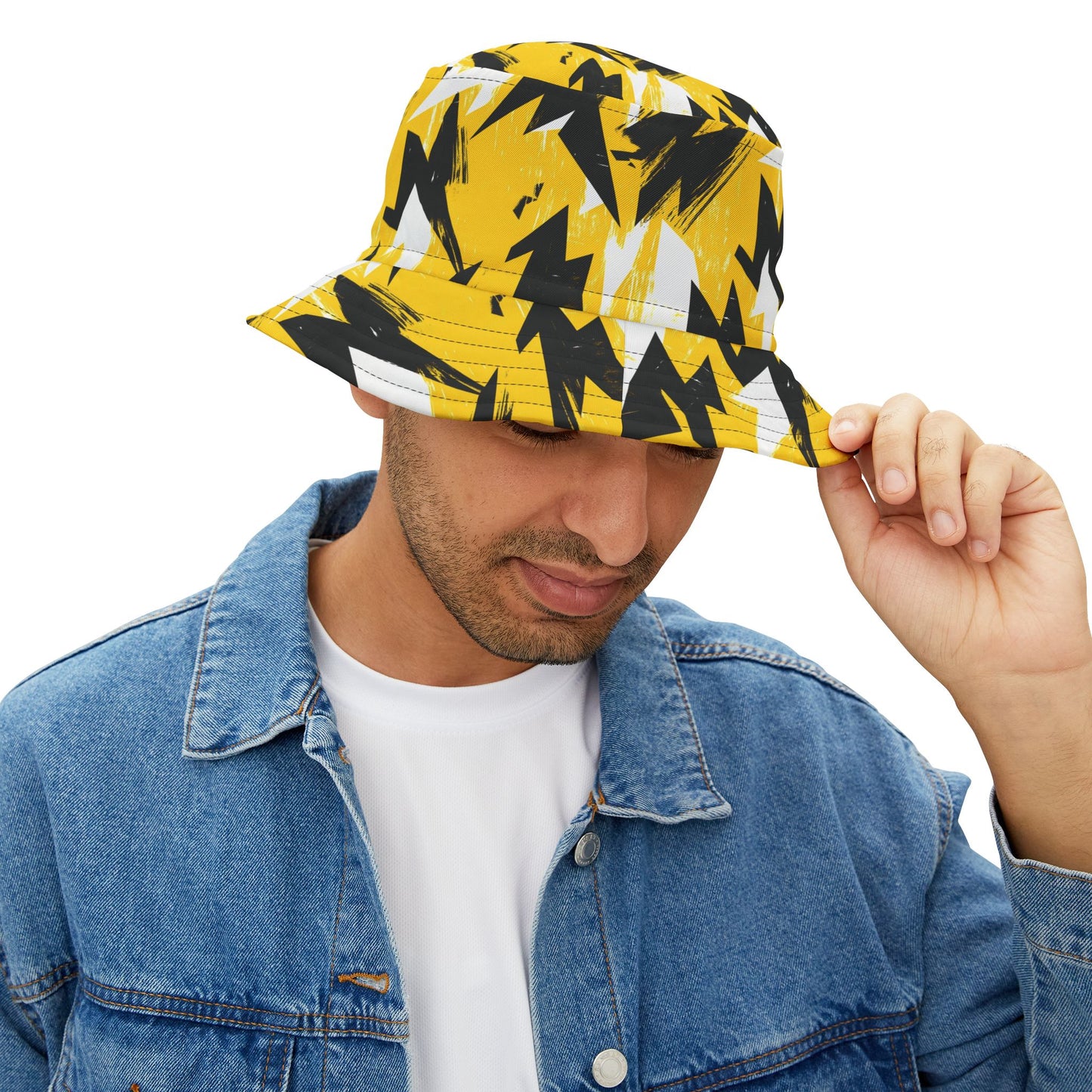 Abstract Bucket Hat: Voltage Vibe