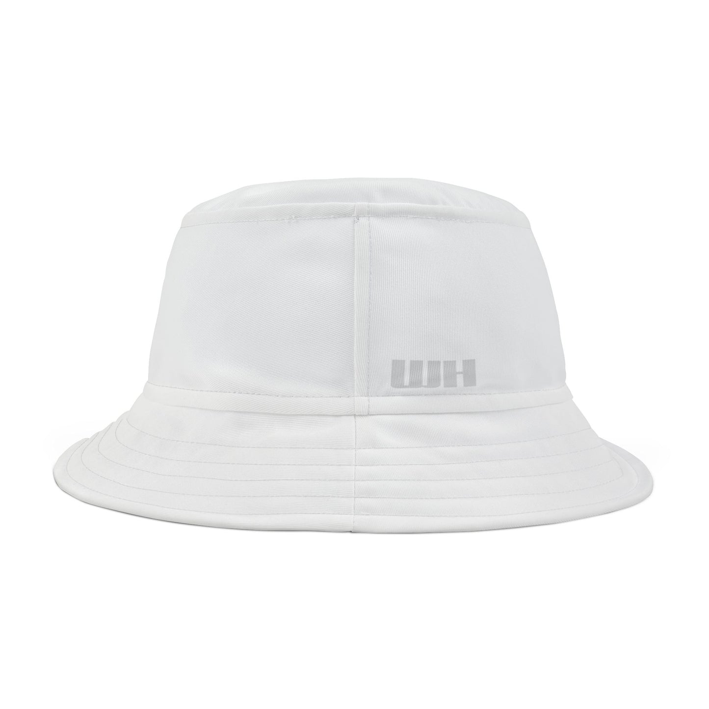 Plain Bucket Hat: Plain White