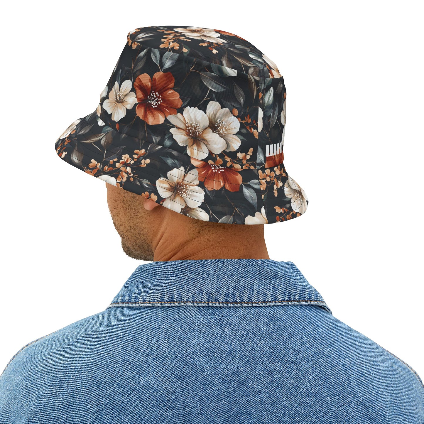 Floral Bucket Hat: Rustic Rose