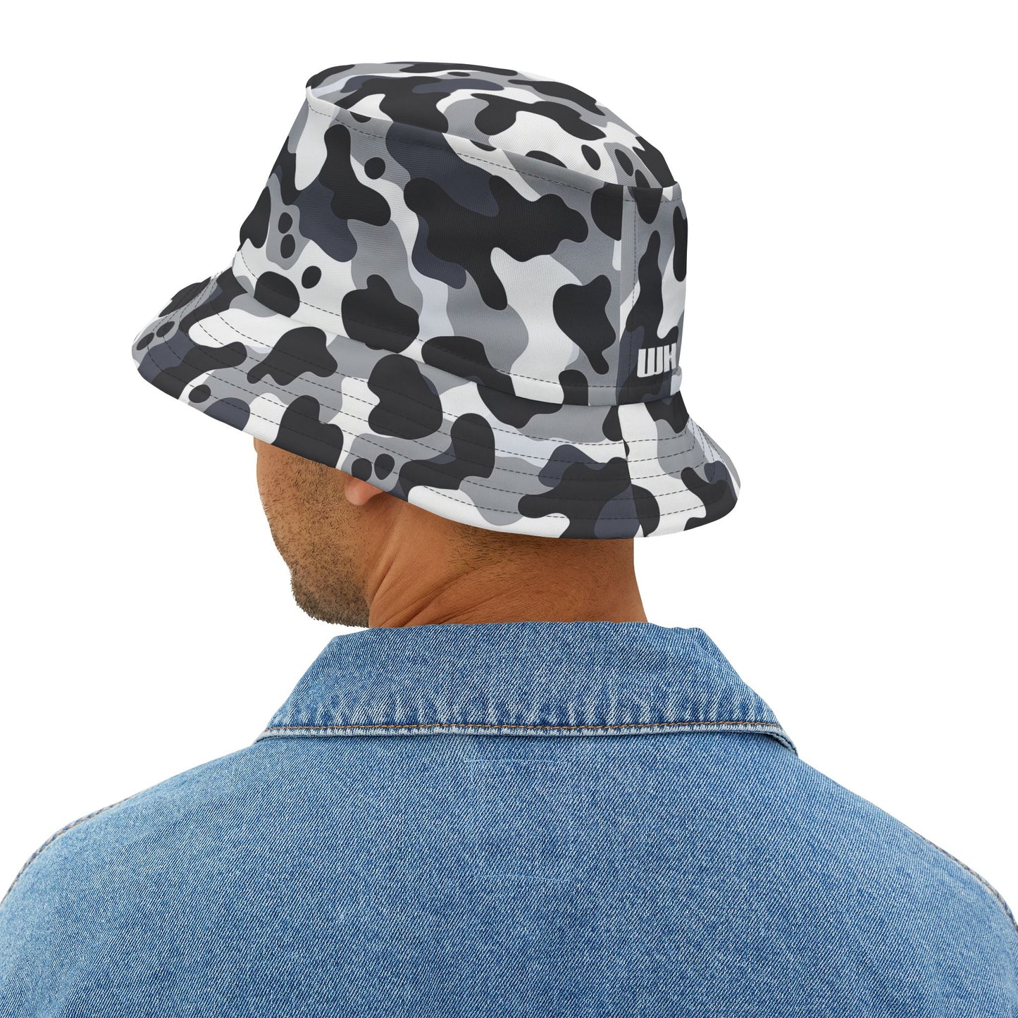 Camo Bucket Hat: Arctic Shadow