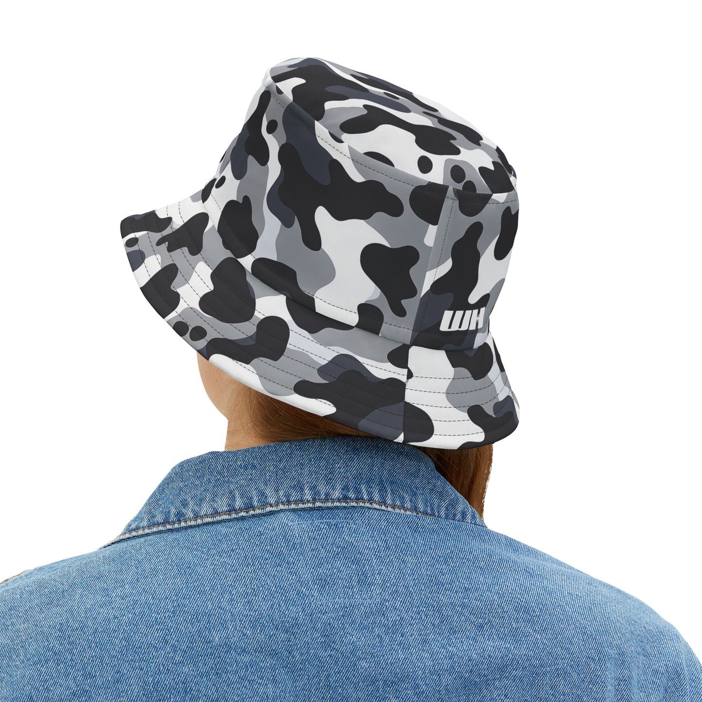 Camo Bucket Hat: Arctic Shadow