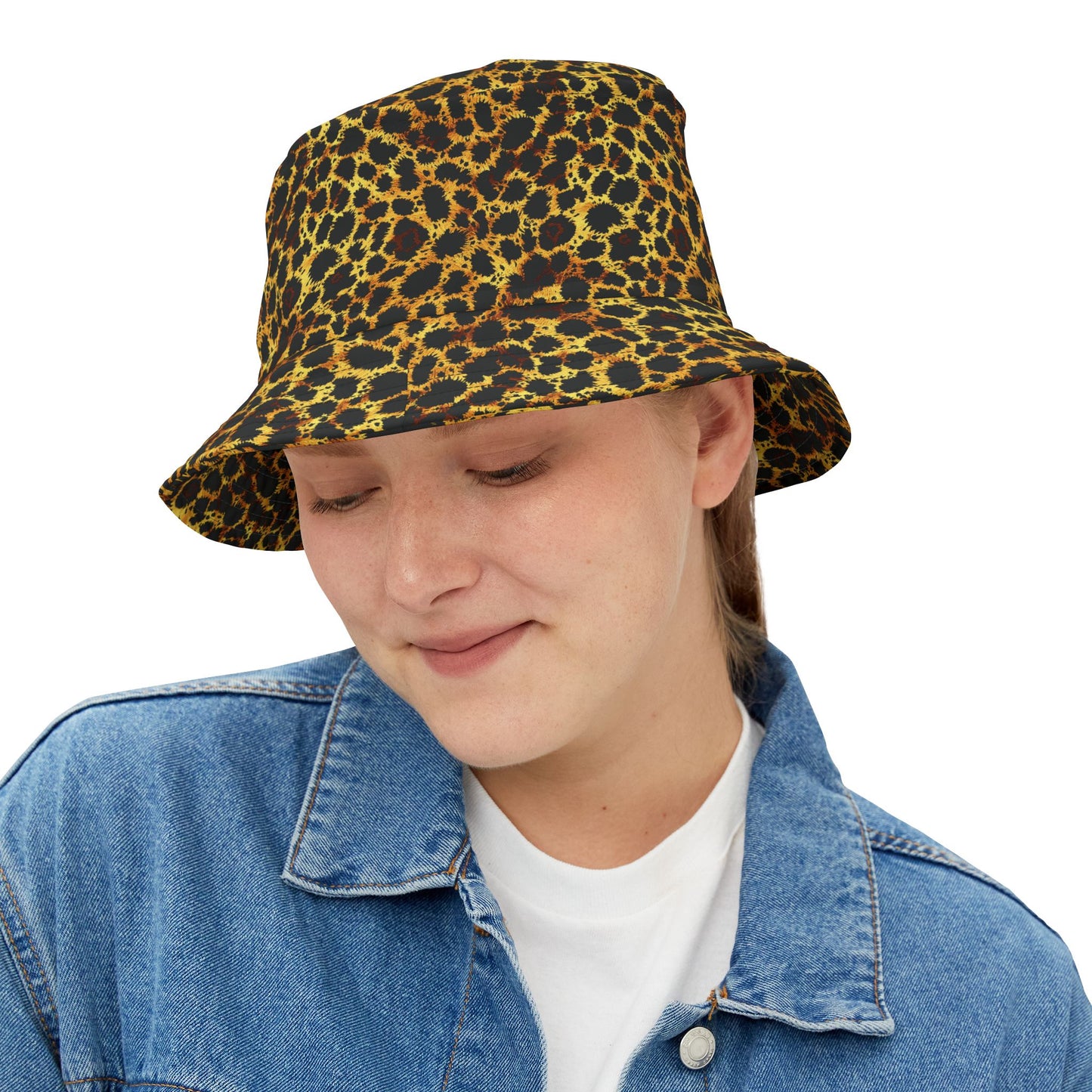 Leopard Print Bucket Hat: Savanna Stalker