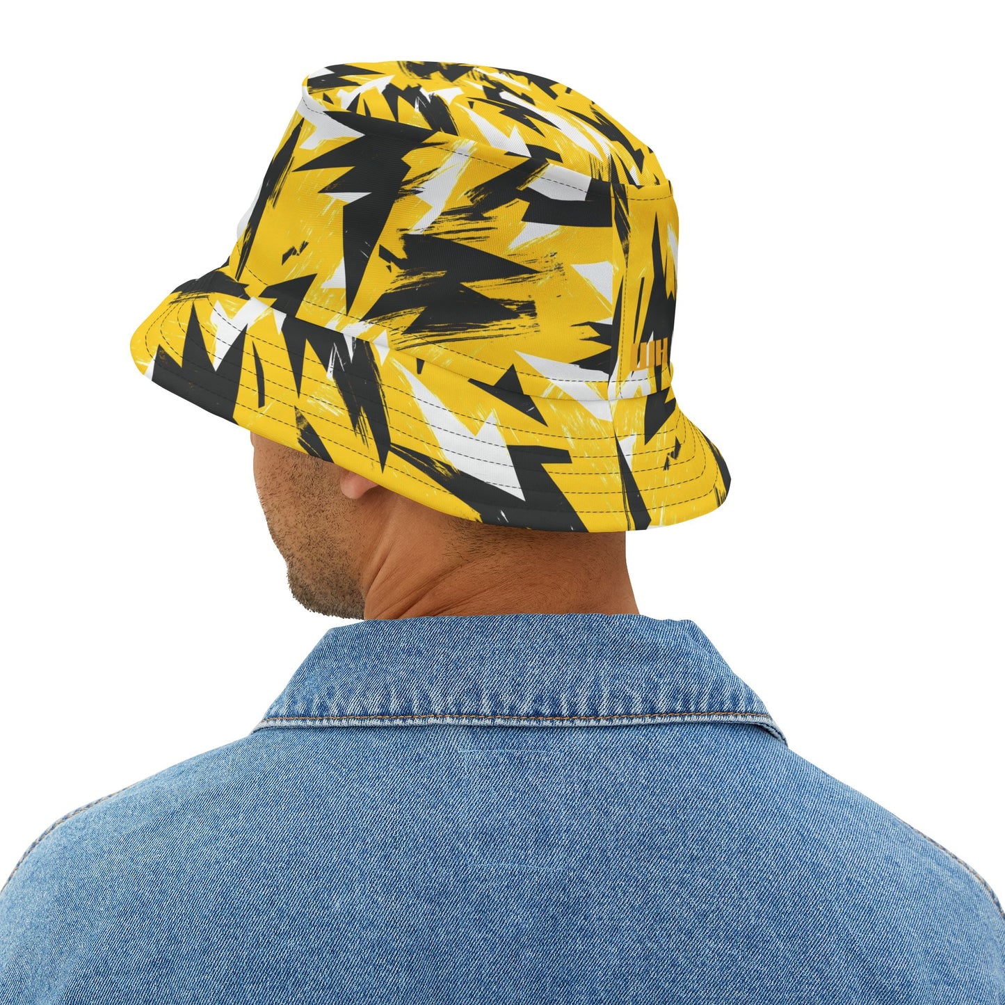 Abstract Bucket Hat: Voltage Vibe