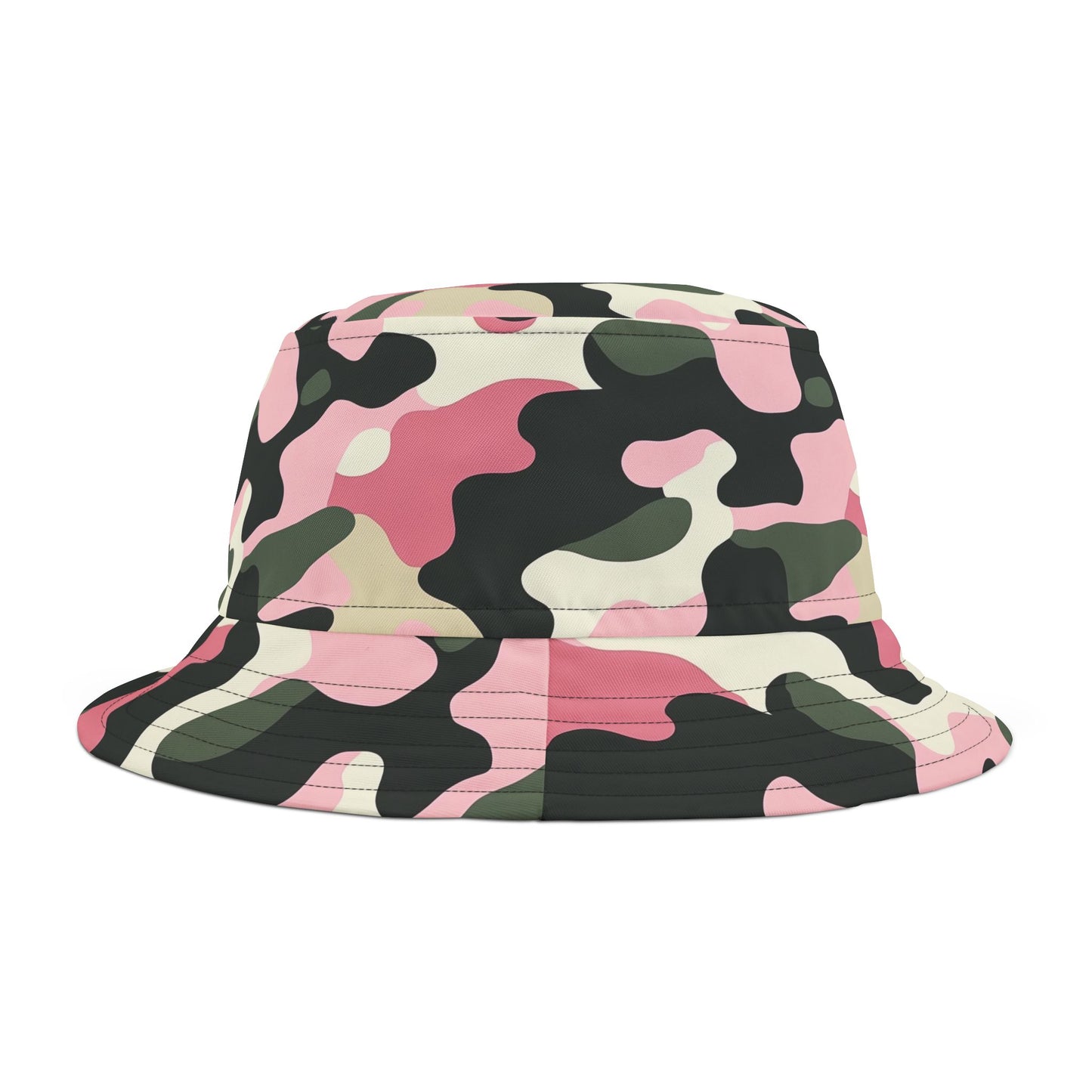 Camo Bucket Hat: Blush Brigade