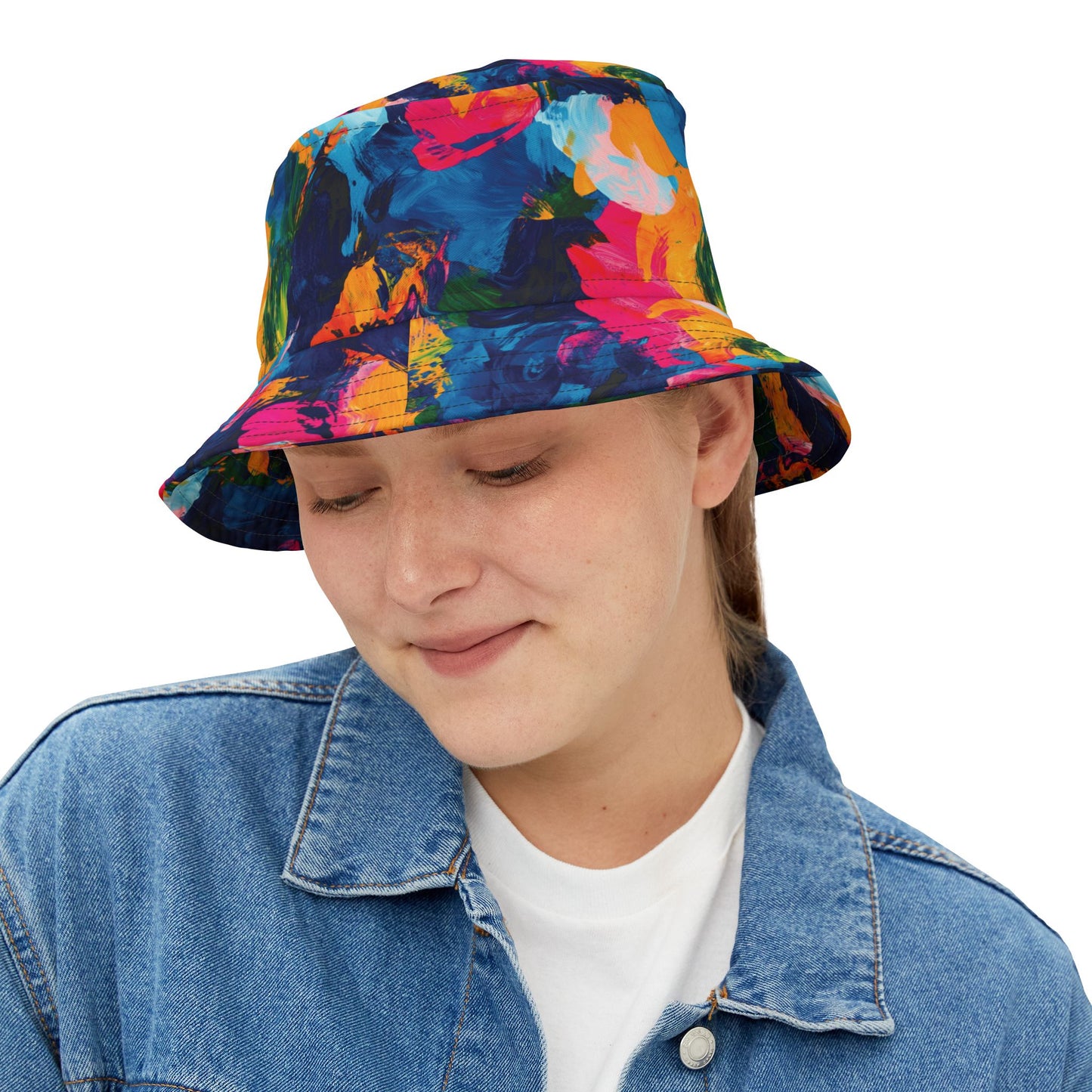 Abstract Bucket Hat: Artistic Art