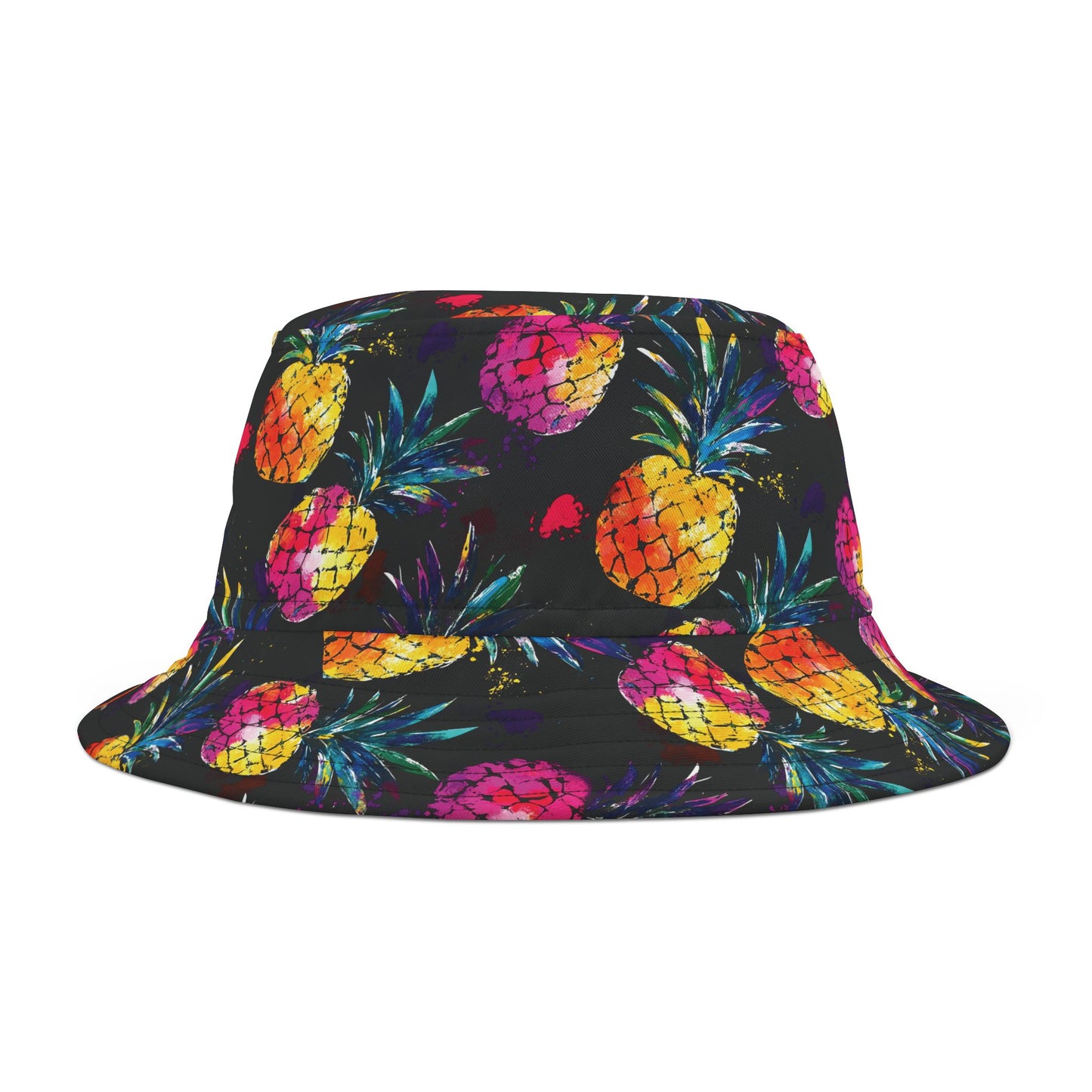 Pineapple Bucket Hat: Neon Tropic