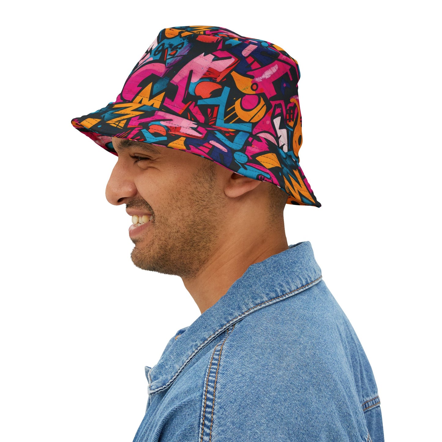 Graffiti Bucket Hat: Vivid Vandal