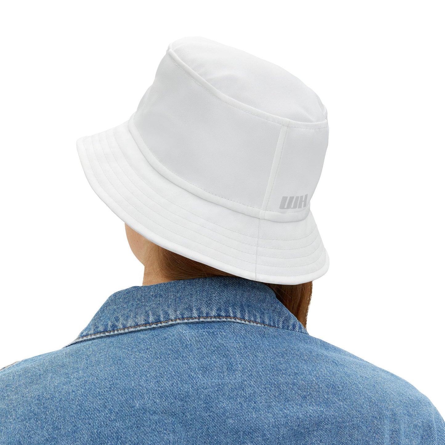 Plain Bucket Hat: Plain White