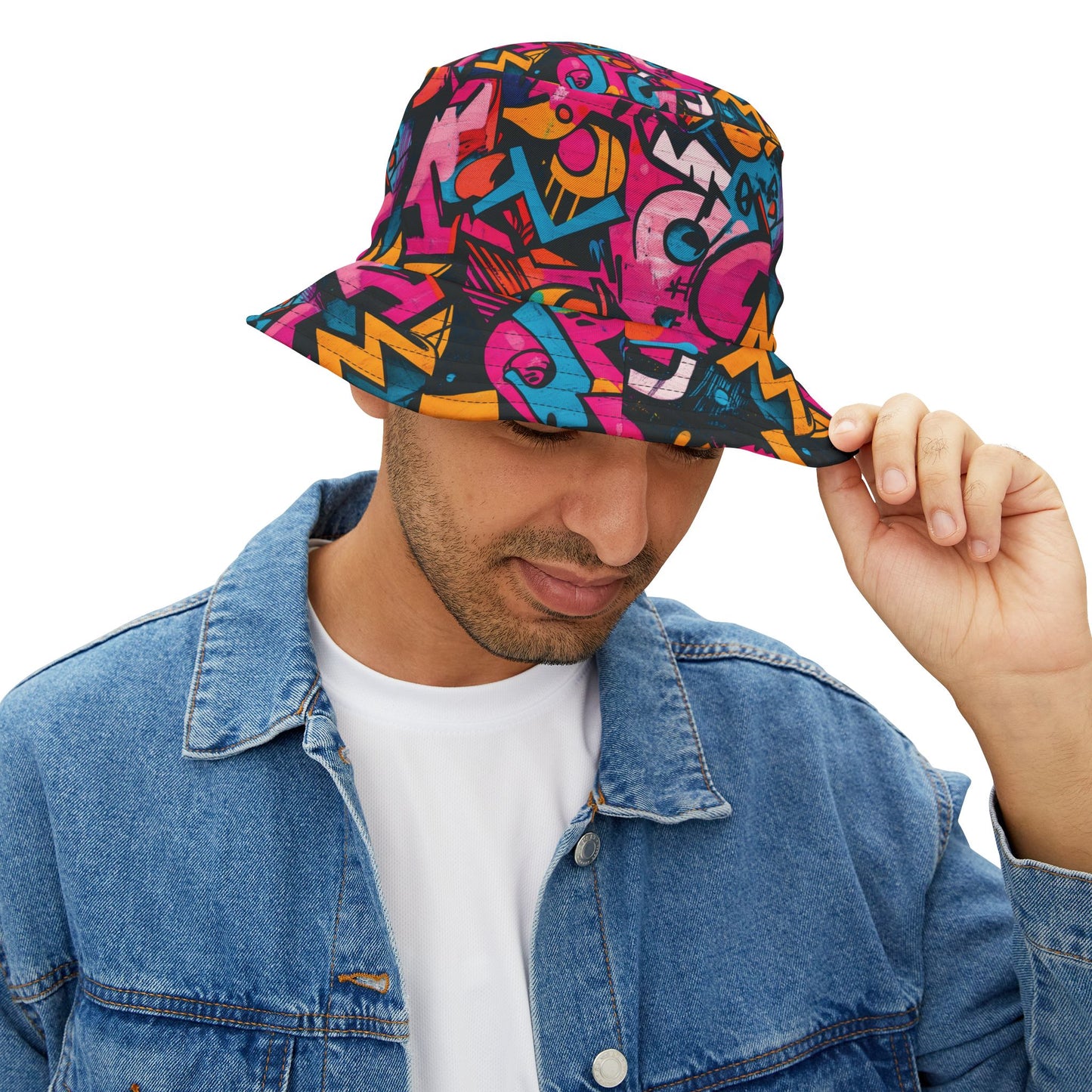 Graffiti Bucket Hat: Vivid Vandal