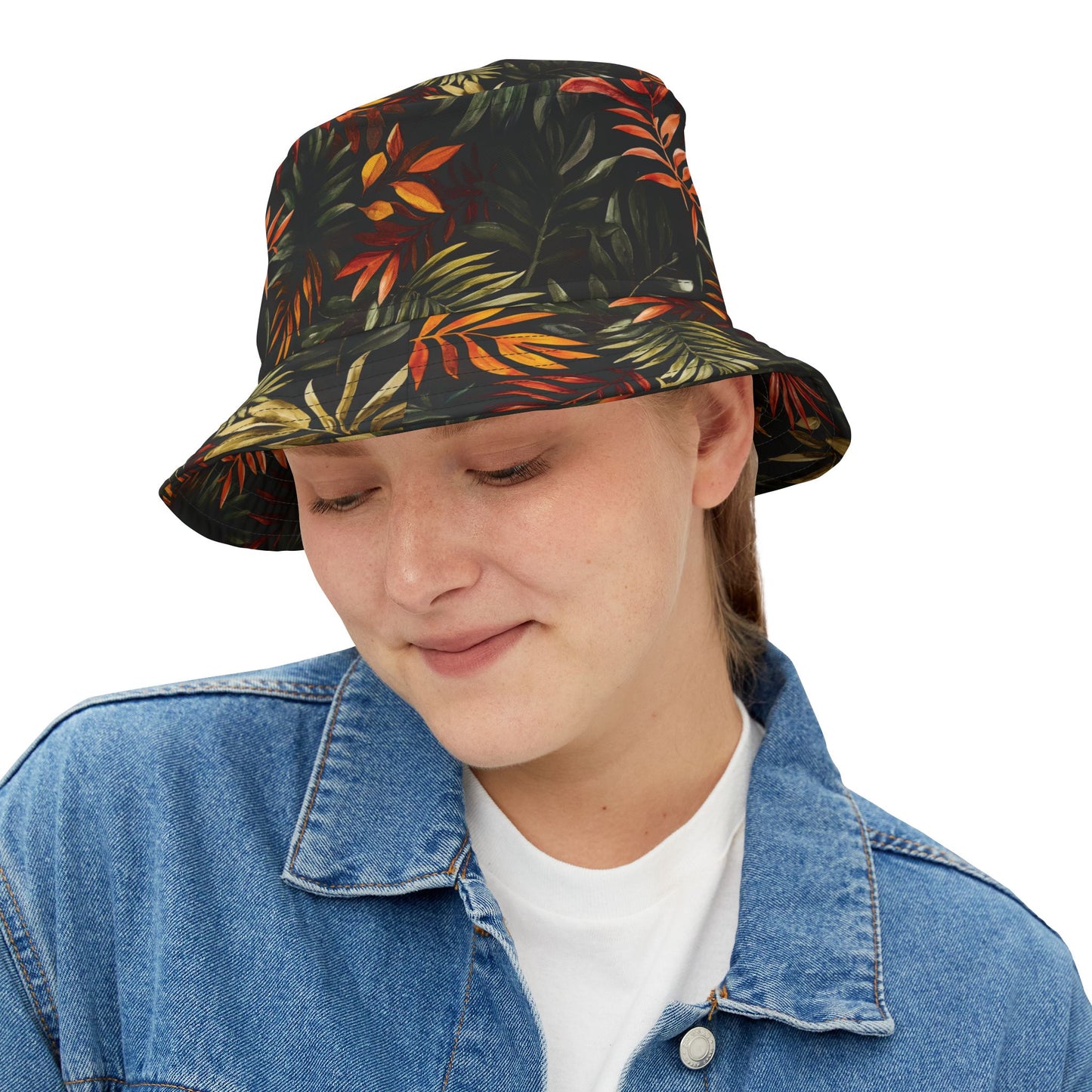 Floral Bucket Hat: Tropic Thunder