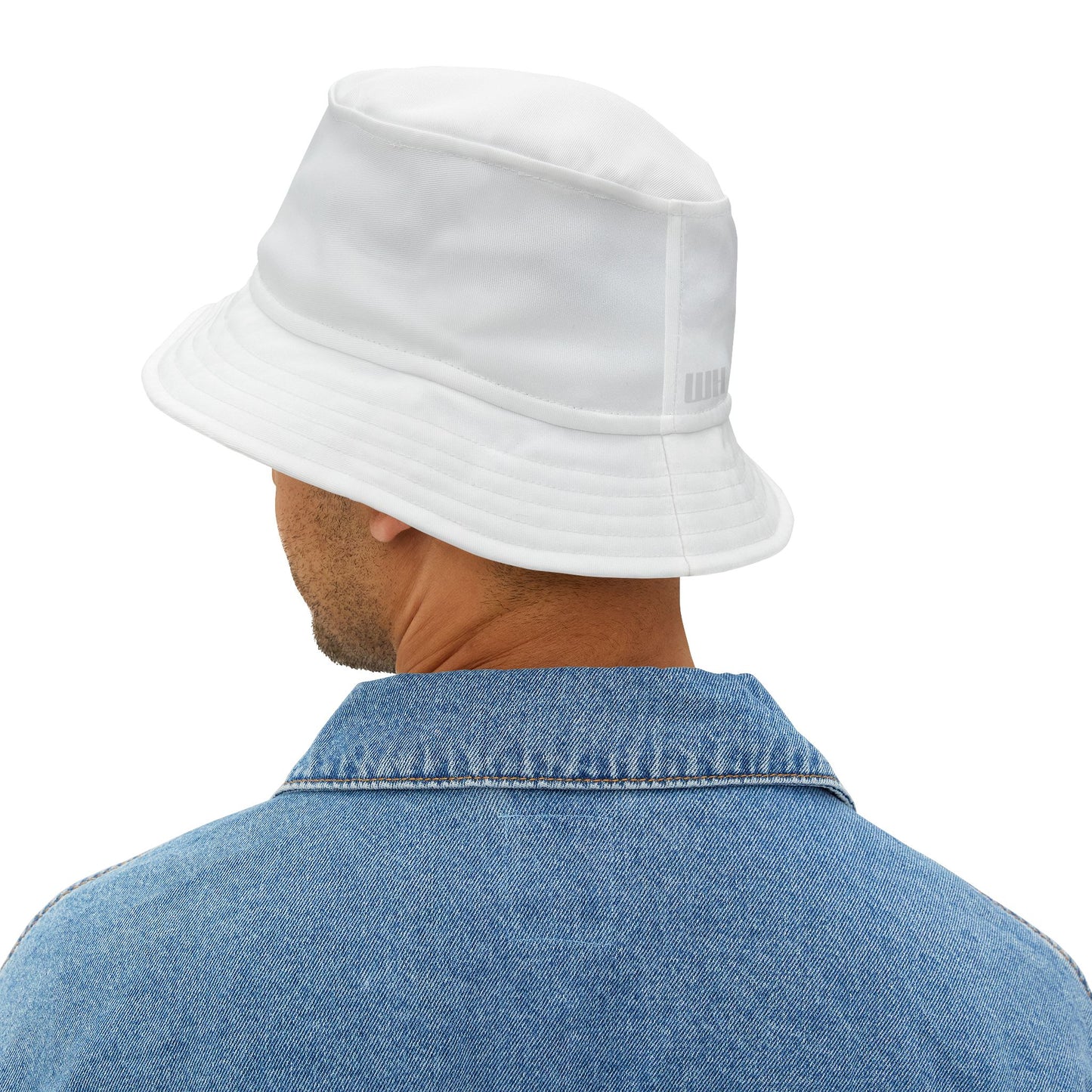 Plain Bucket Hat: Plain White