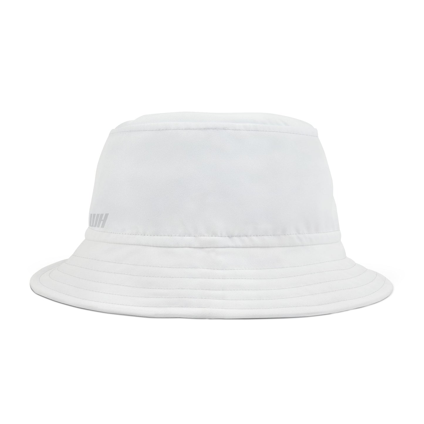 Plain Bucket Hat: Plain White