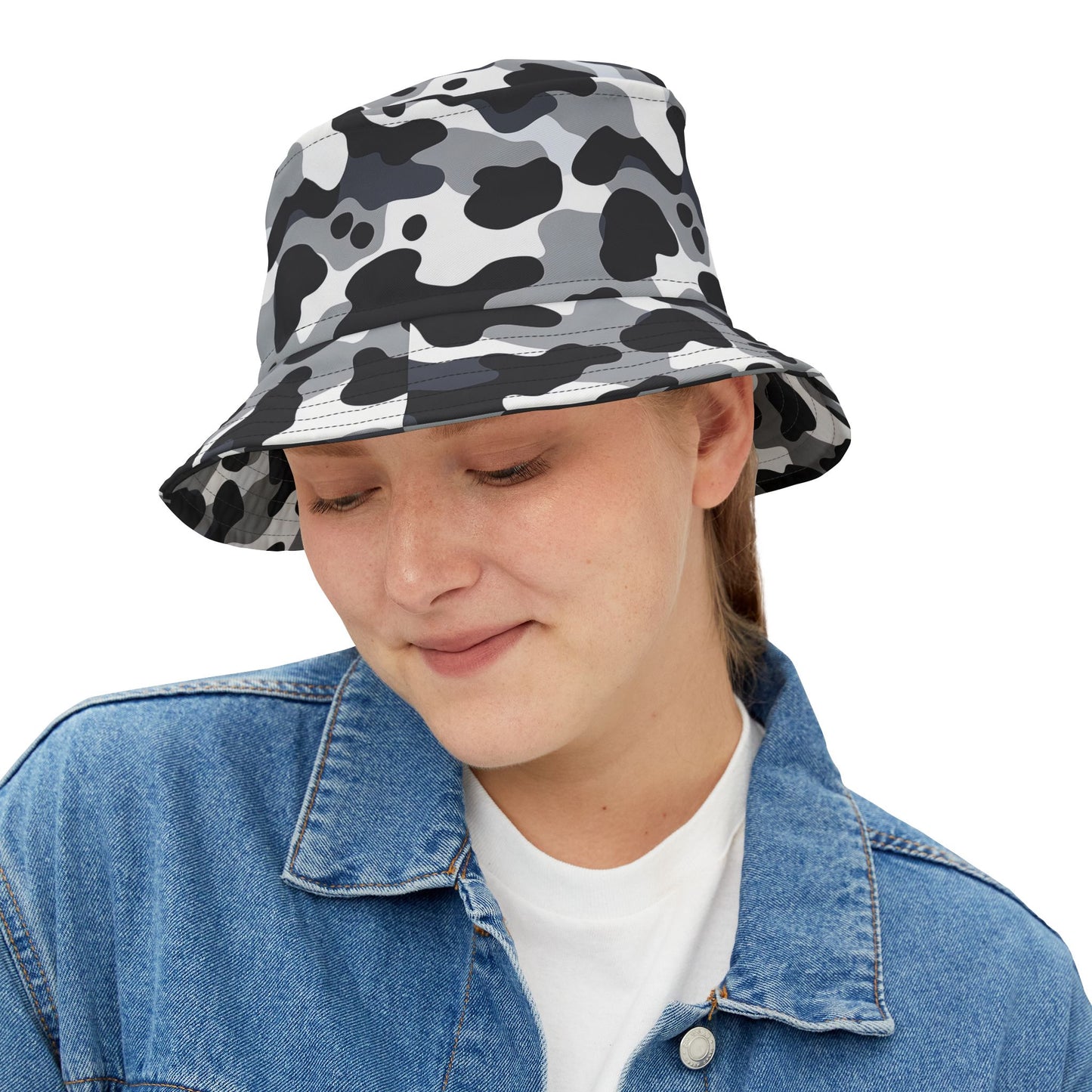 Camo Bucket Hat: Arctic Shadow