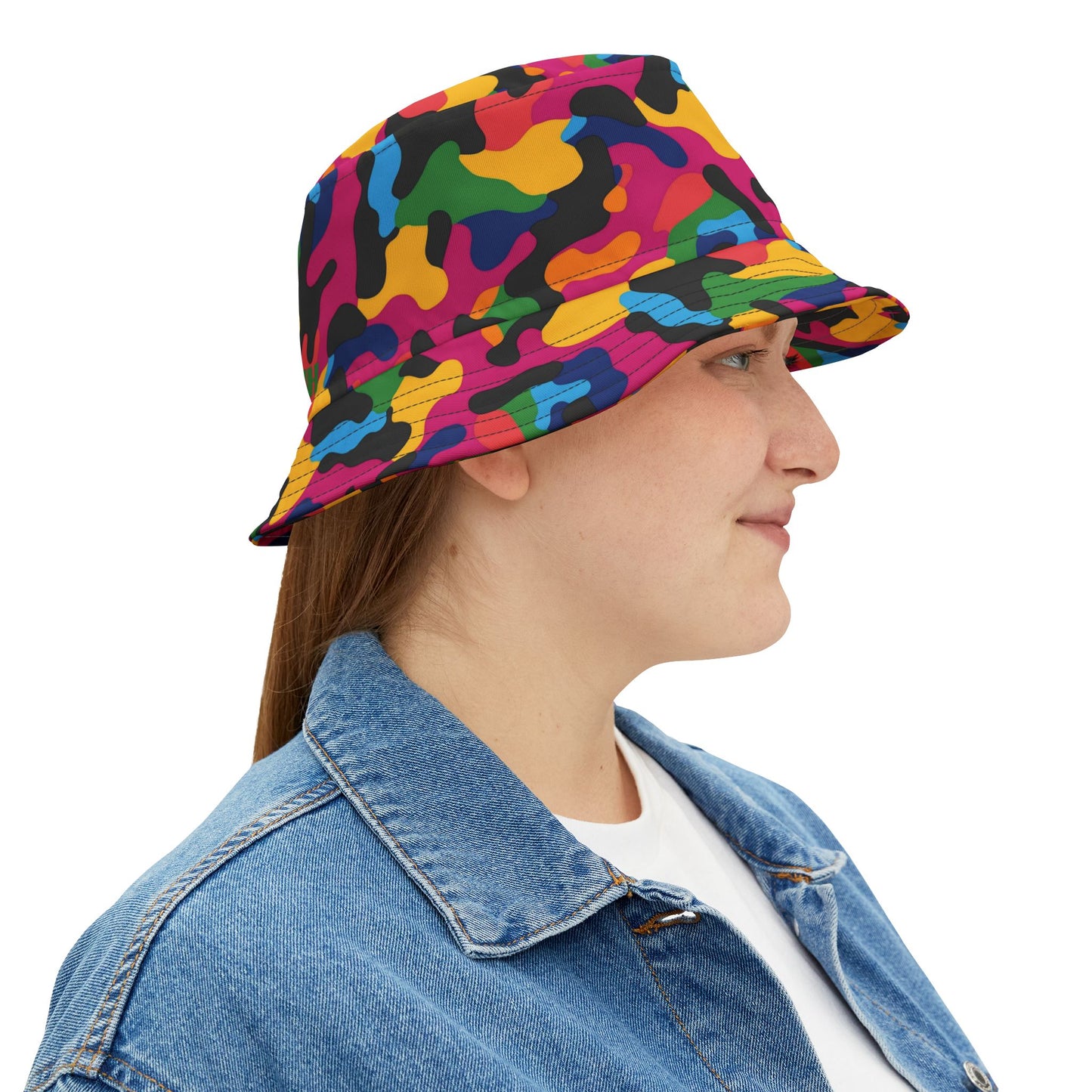 Camo Bucket Hat: Color Clash