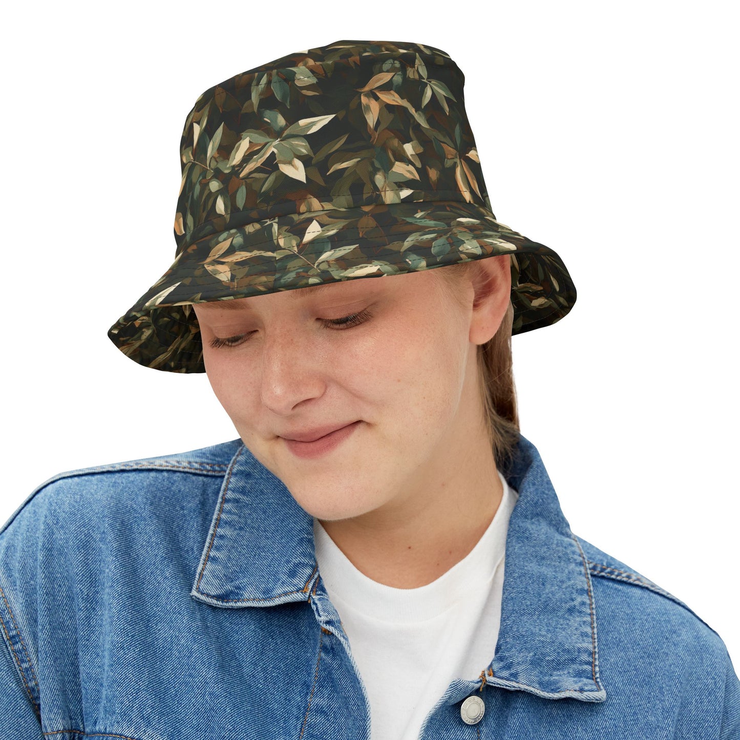 Camo Bucket Hat: Woodland Whisper