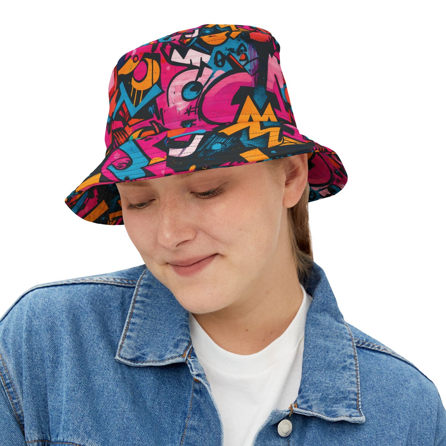 Graffiti Bucket Hat: Vivid Vandal