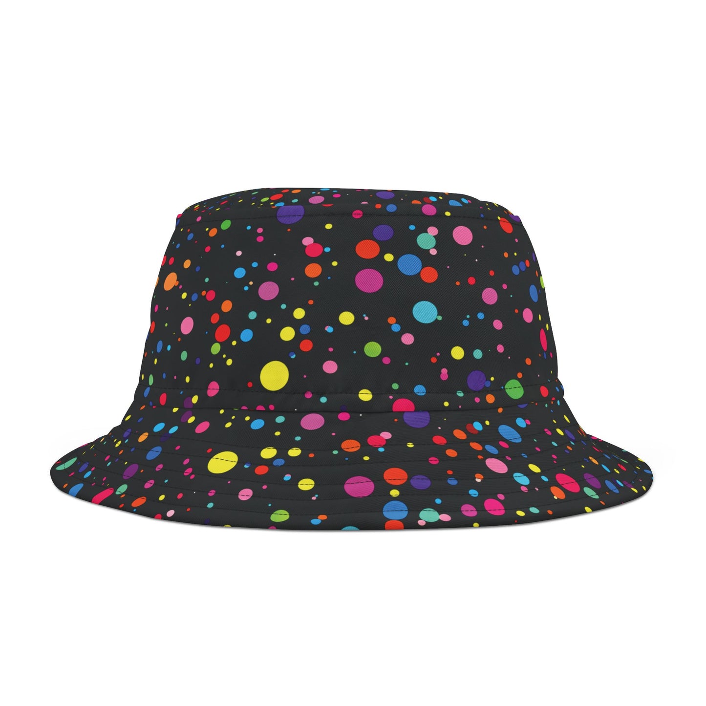 Rainbow Bucket Hat: Midnight Confetti