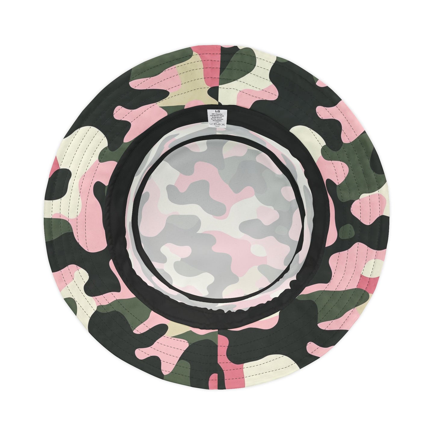 Camo Bucket Hat: Blush Brigade