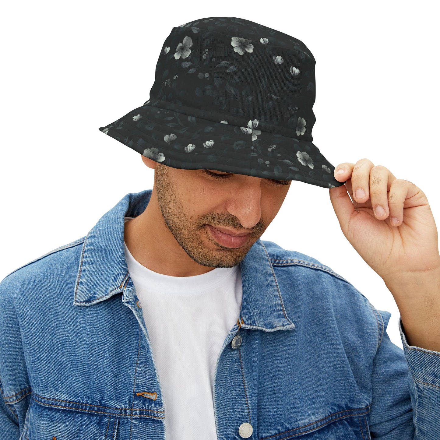 Floral Bucket Hat: Shadow Bloom