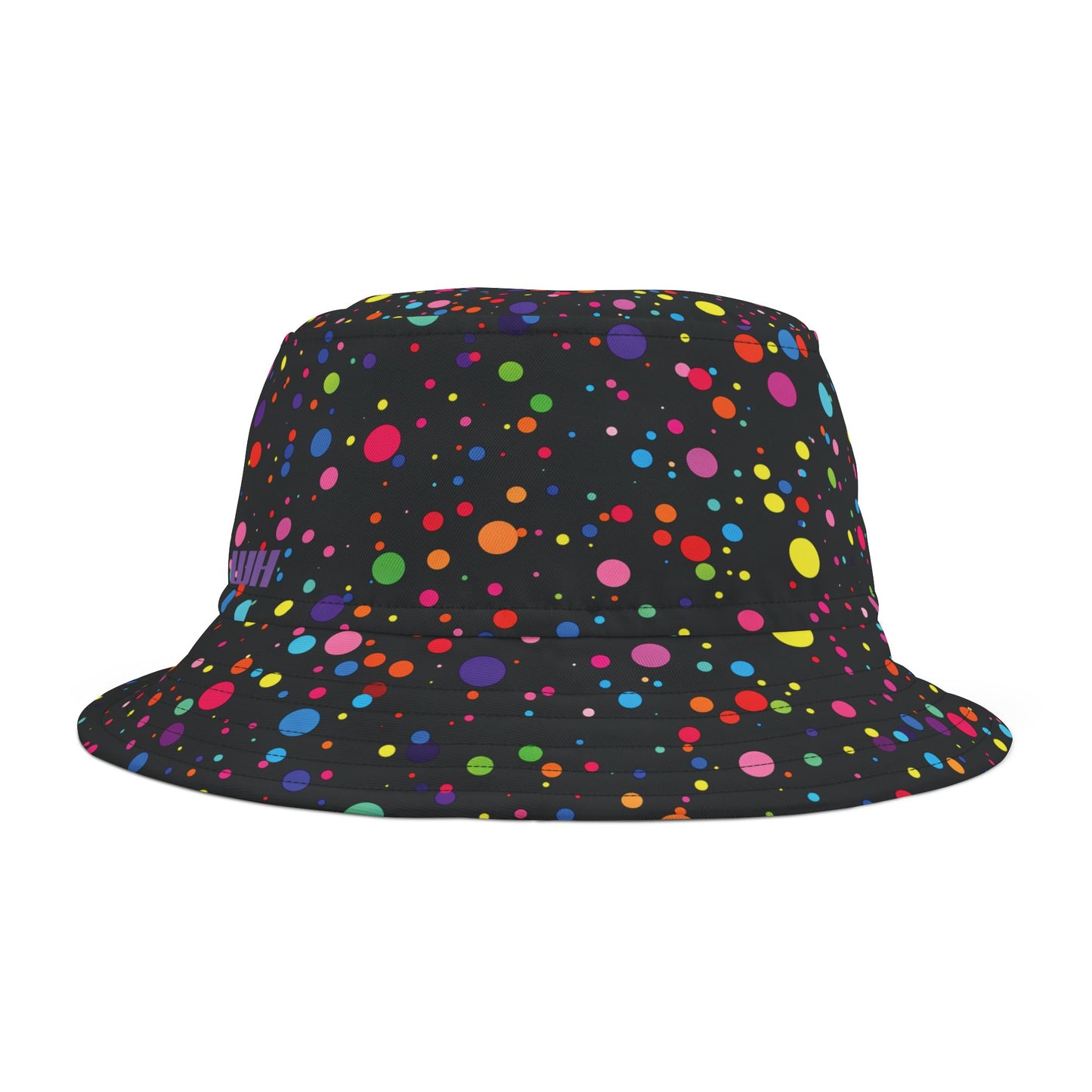 Rainbow Bucket Hat: Midnight Confetti