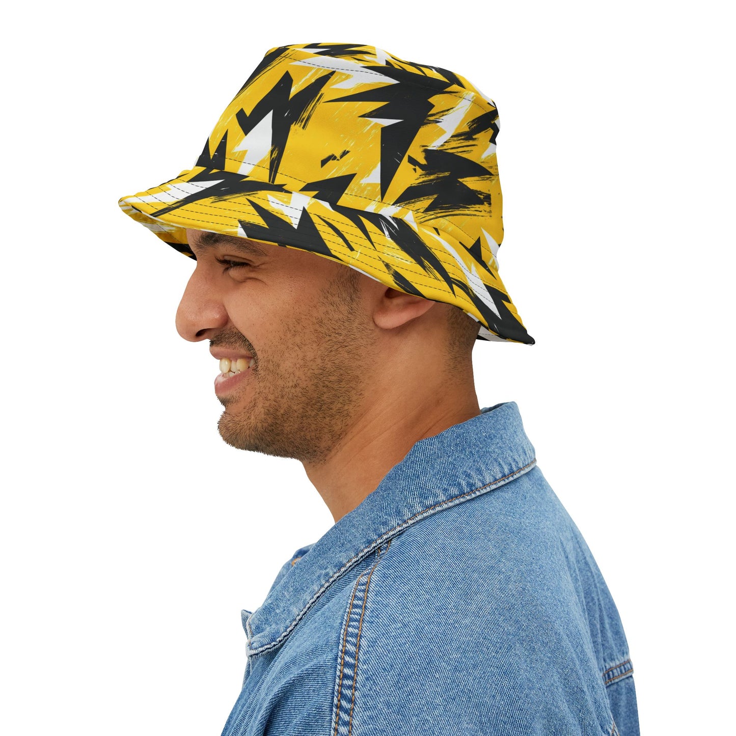 Abstract Bucket Hat: Voltage Vibe