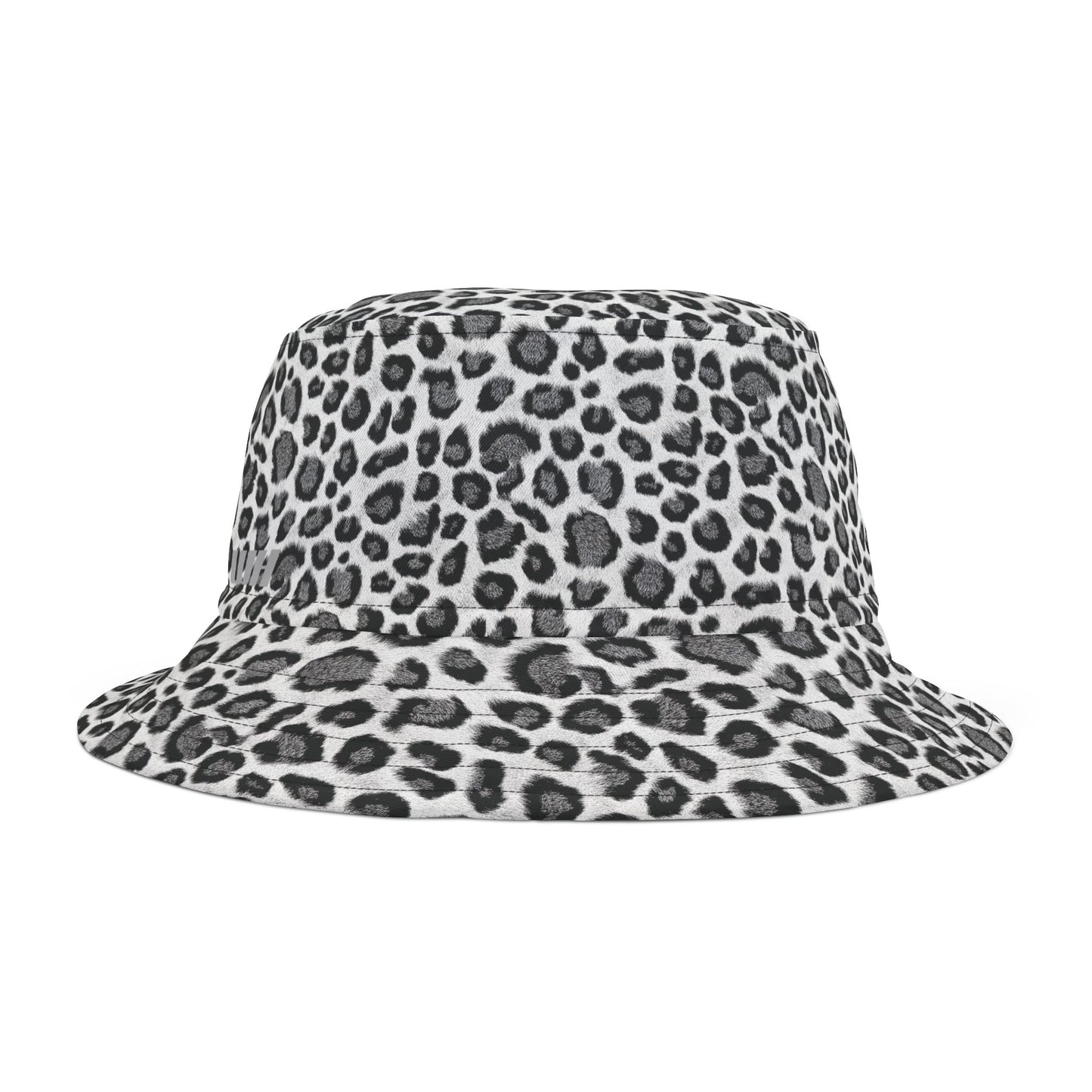 Leopard Print Bucket Hat: Alpine Shadow