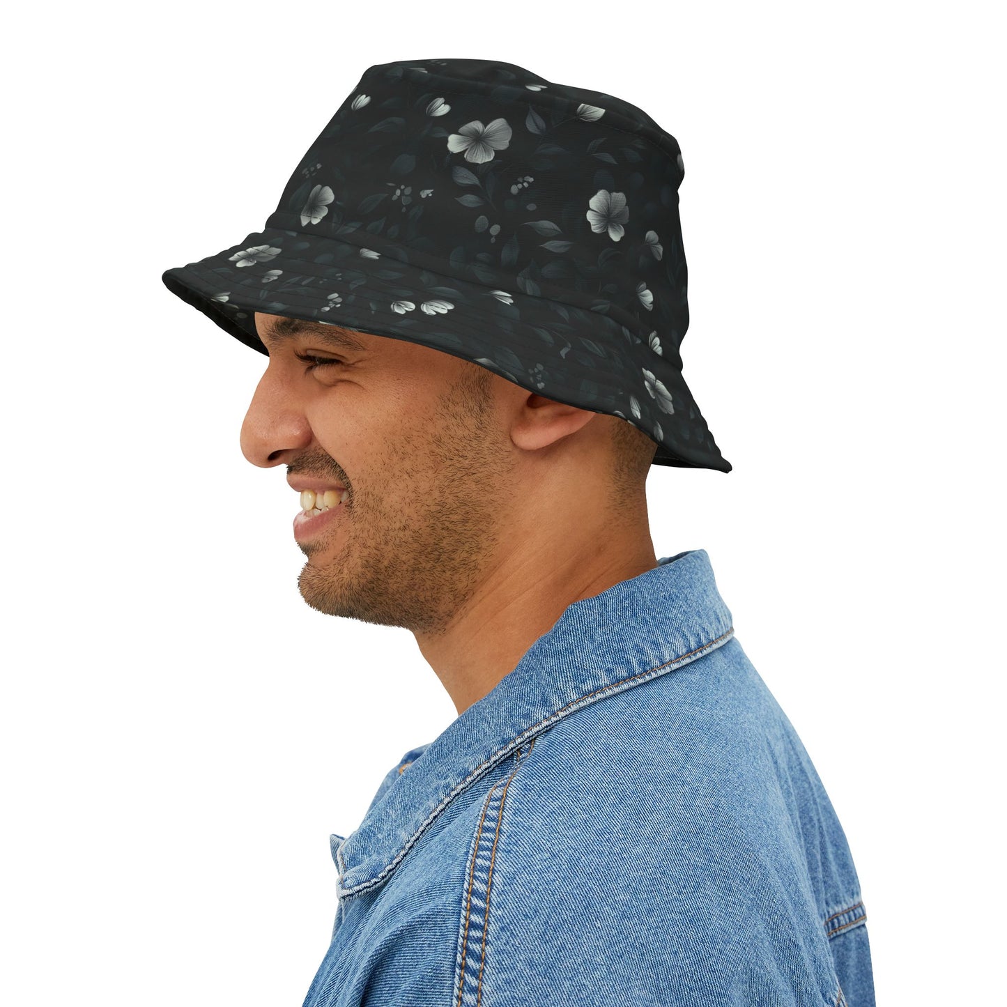 Floral Bucket Hat: Shadow Bloom